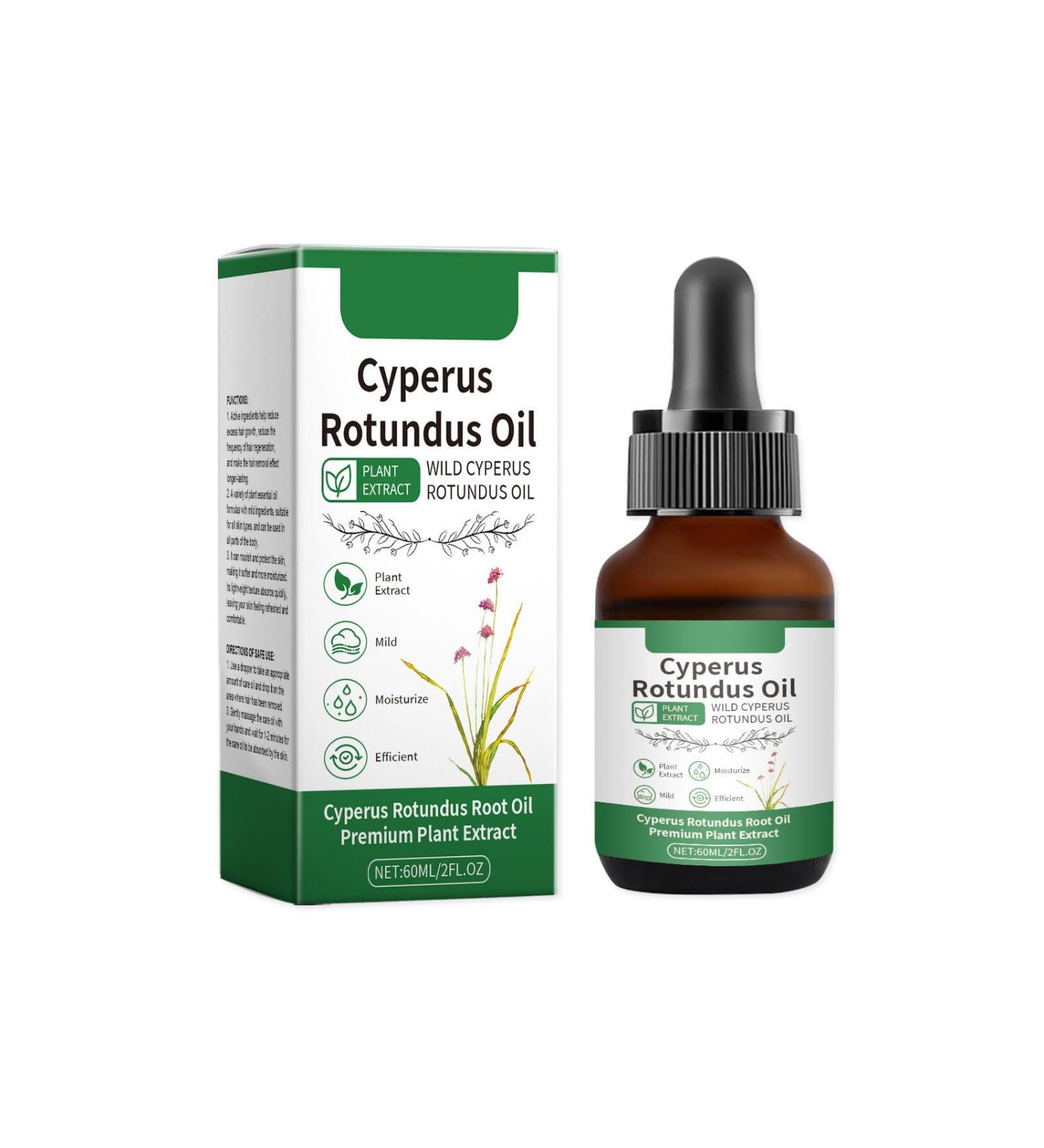 Cyperus Rotundus Oil Natural Plant Extract for Post Hair Removal Care Soothes Skin & Inhibits Hair Growth Soothing Non-Greasy Moisturizing Gentle on All Skin Types Fast Absorbing 2 Fl Oz - Buy Online on GoSupps.com