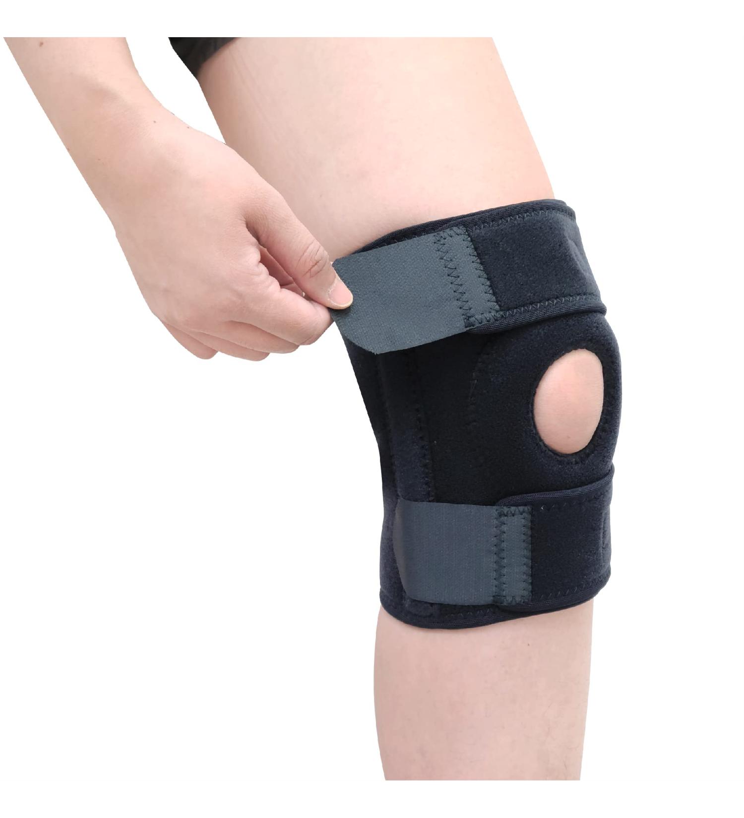 Sana-Vita Pro Knee Brace - Ultimate Pain Relief & Support for Sports | Meniscus Tear & Arthritis | One Size Black - Buy Online on GoSupps.com