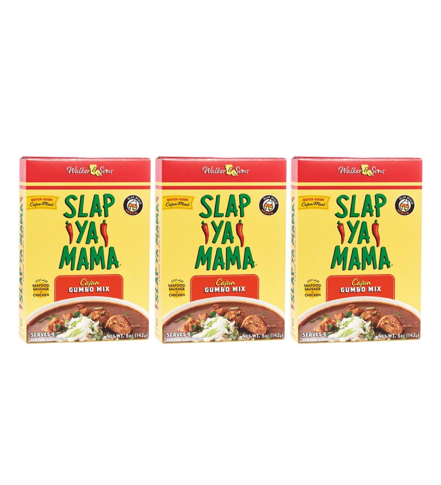 Slap Ya Mama Louisiana Style Gumbo Dinner Mix - Quick & Easy Cajun Meal - 5oz Box (Pack of 3) - Buy Online on GoSupps.com