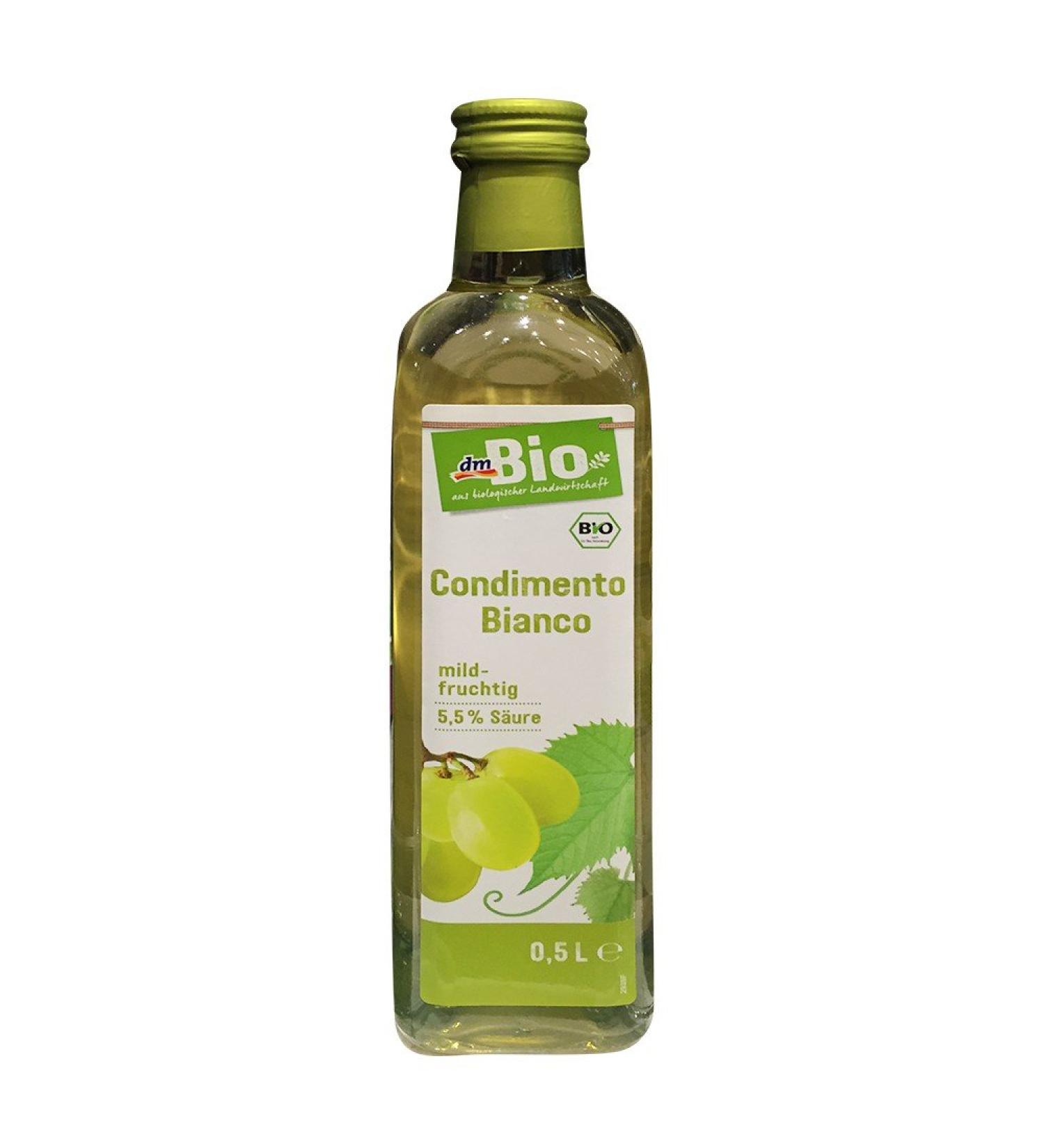 dmBio Condimento Bianco Sweet Fruity Glass Bottles 500 ml