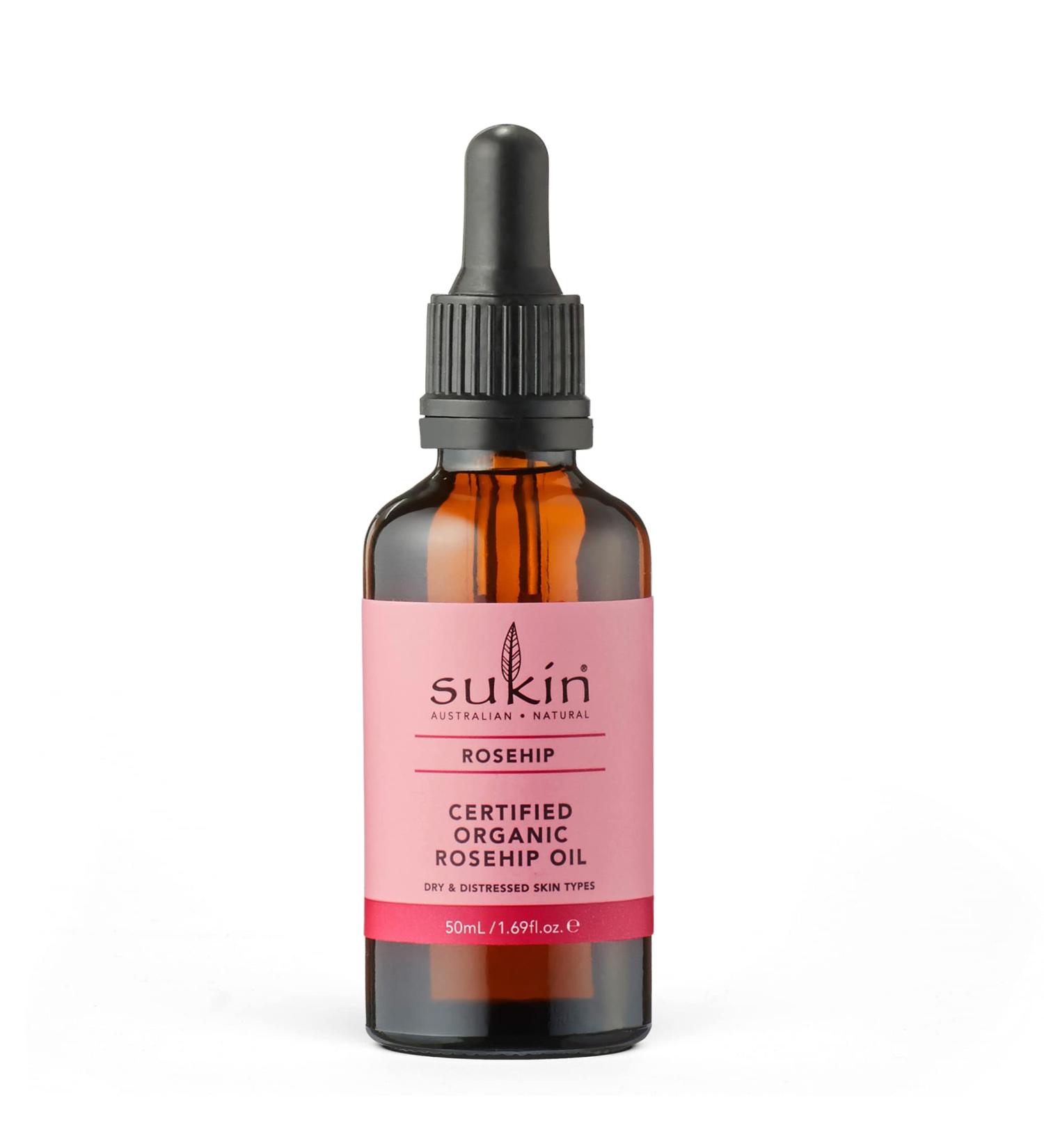 Sukin Certified Organic Rosehip Oil 50ml - Pure Skincare Elixir - Buy Online on GoSupps.com