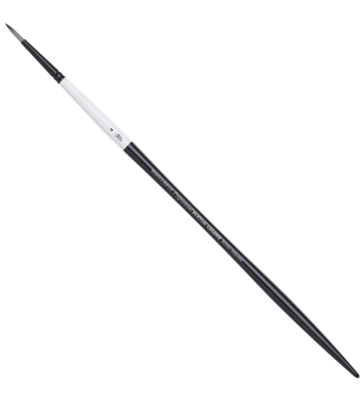 Winsor & Newton Artists' Acrylic Brush - Size 4 Round - #4 Round - Buy Online on GoSupps.com
