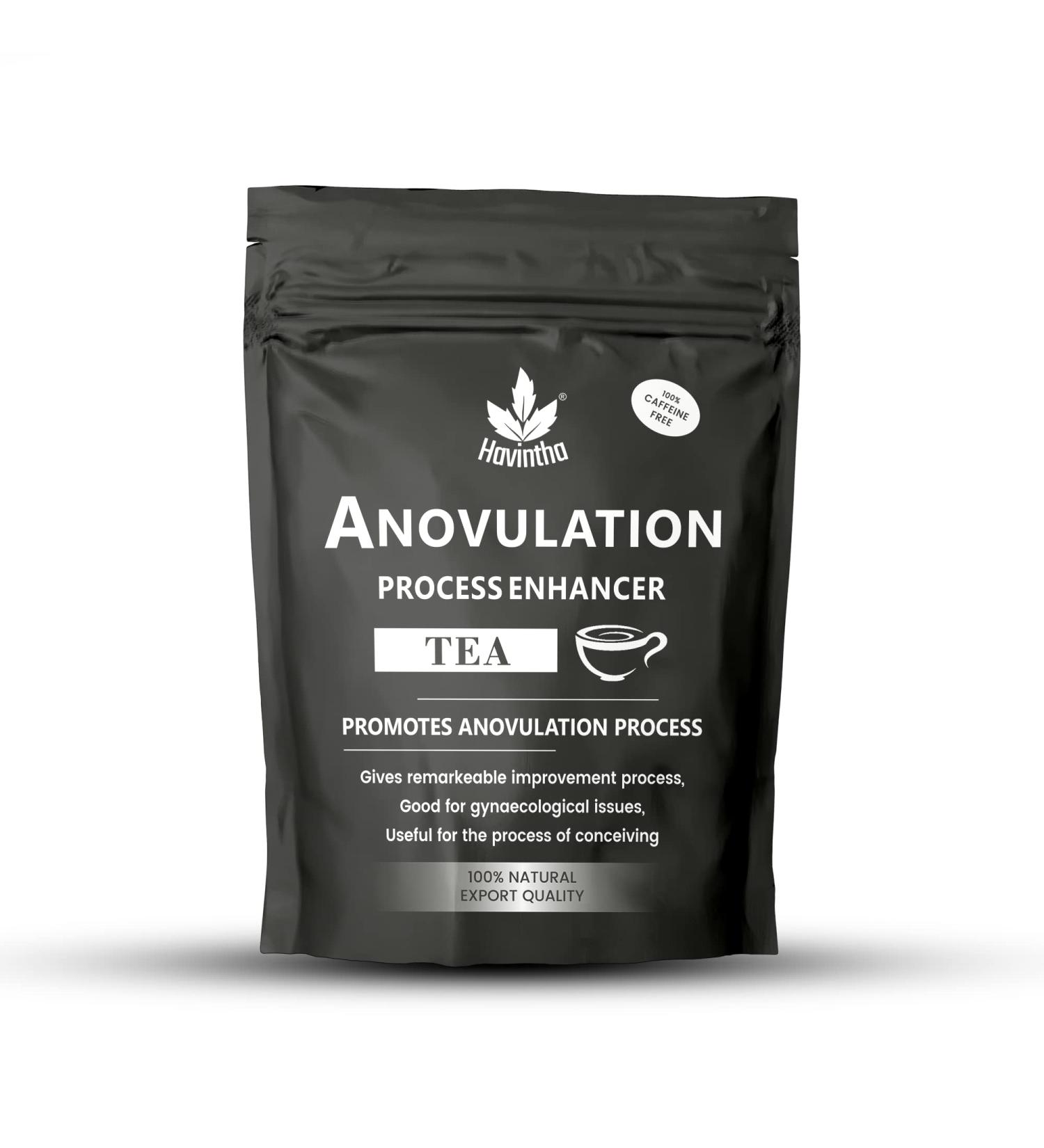 Havintha Anovulation Process Enhancer Tea | Hormone Balancing Tea For Women | Helps Menstrual Support Cycle Regulation Bloating Problems | Supports Healthy Ovulation - 50 gram