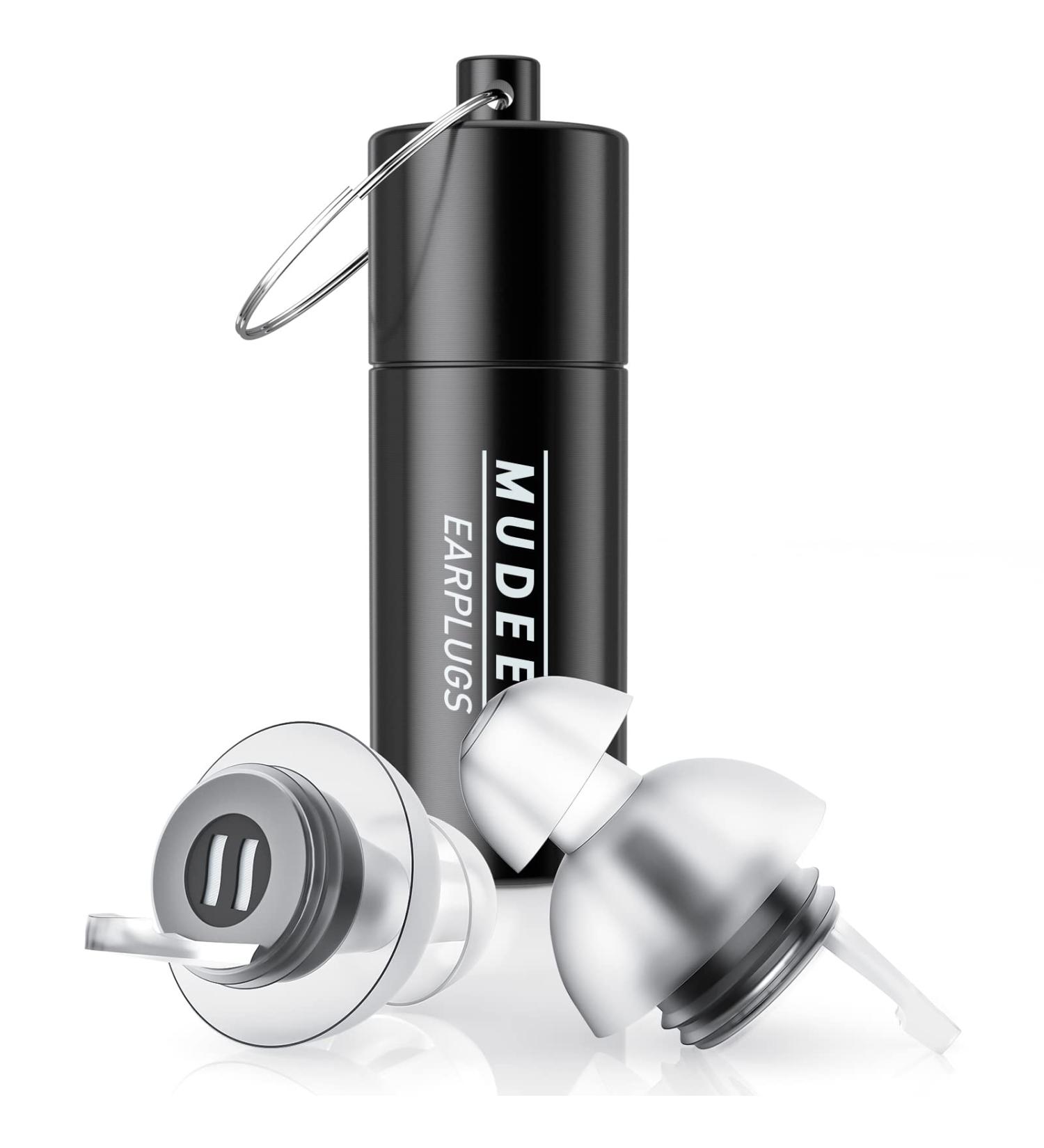 MUDEELA High Fidelity Concert Earplugs - 23db Noise Reduction for Musicians, Concerts & Motorcycles - Black - Buy Online on GoSupps.com