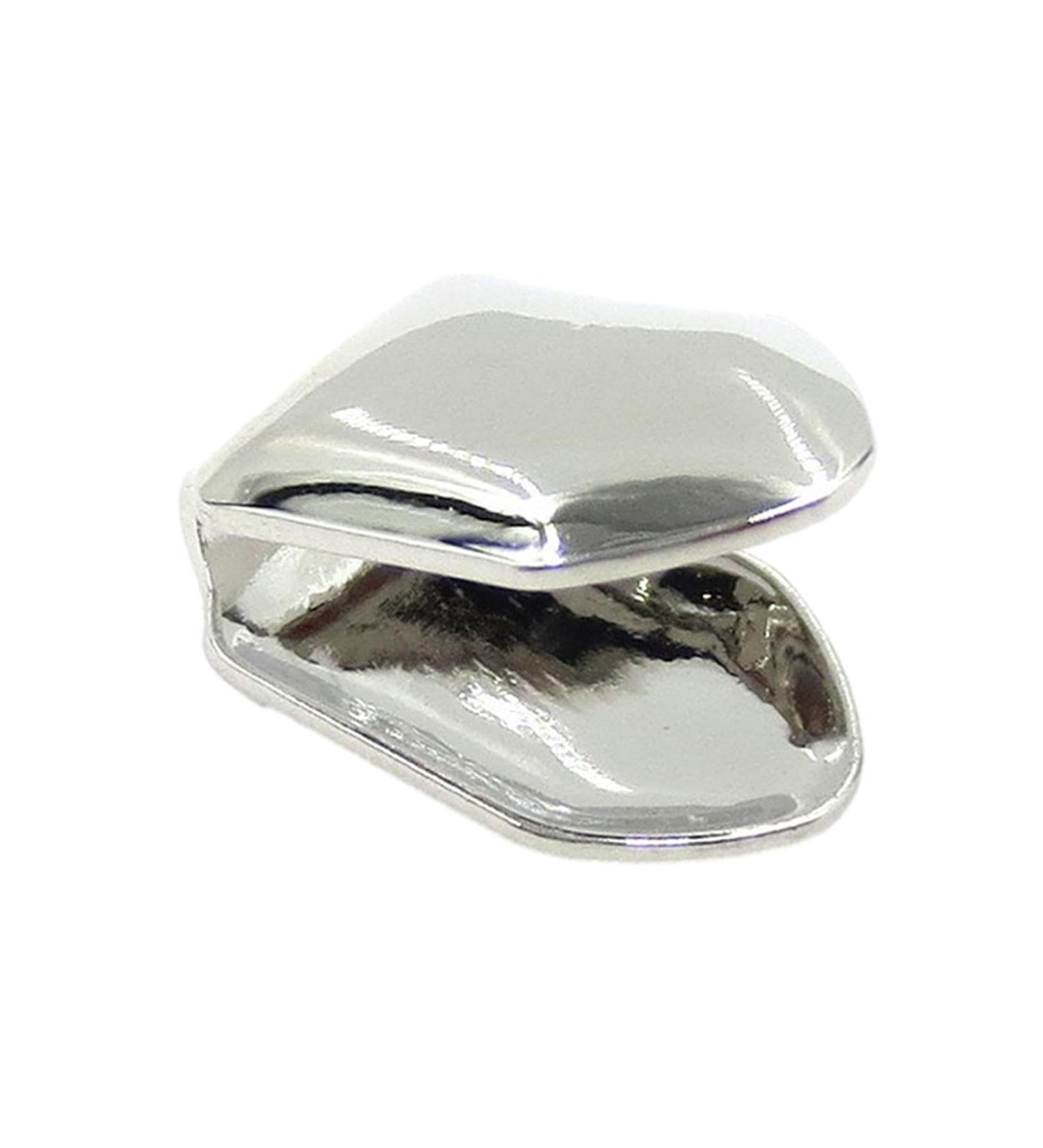 Tooth Grills 14K-Plated Gold Grills Teeth Hip Hop Shiny Gold Grills Tooth Fang Decoration Metal Removable Grill Tooth Teeth Grills Top Tooth Single Grill Cap Accessories For Grills Mouth Silver - Buy Online on GoSupps.com