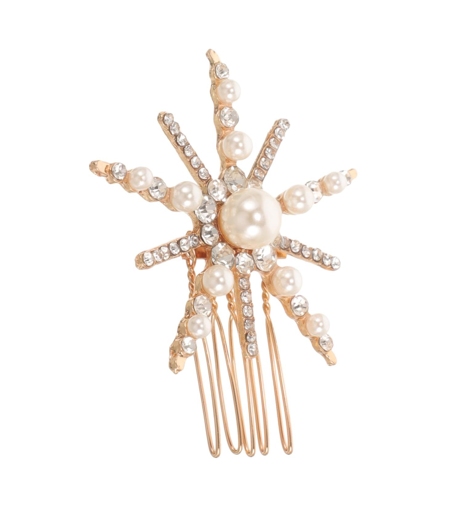 Sunflower Hair Accessories Decorative Hair Combs Hair Clips Hair Claw Clips Wedding Hair Accessories for Bride Girl Headpieces for Wedding Hair Comb for Bride Zinc Alloy Beaupretty - Buy Online on GoSupps.com