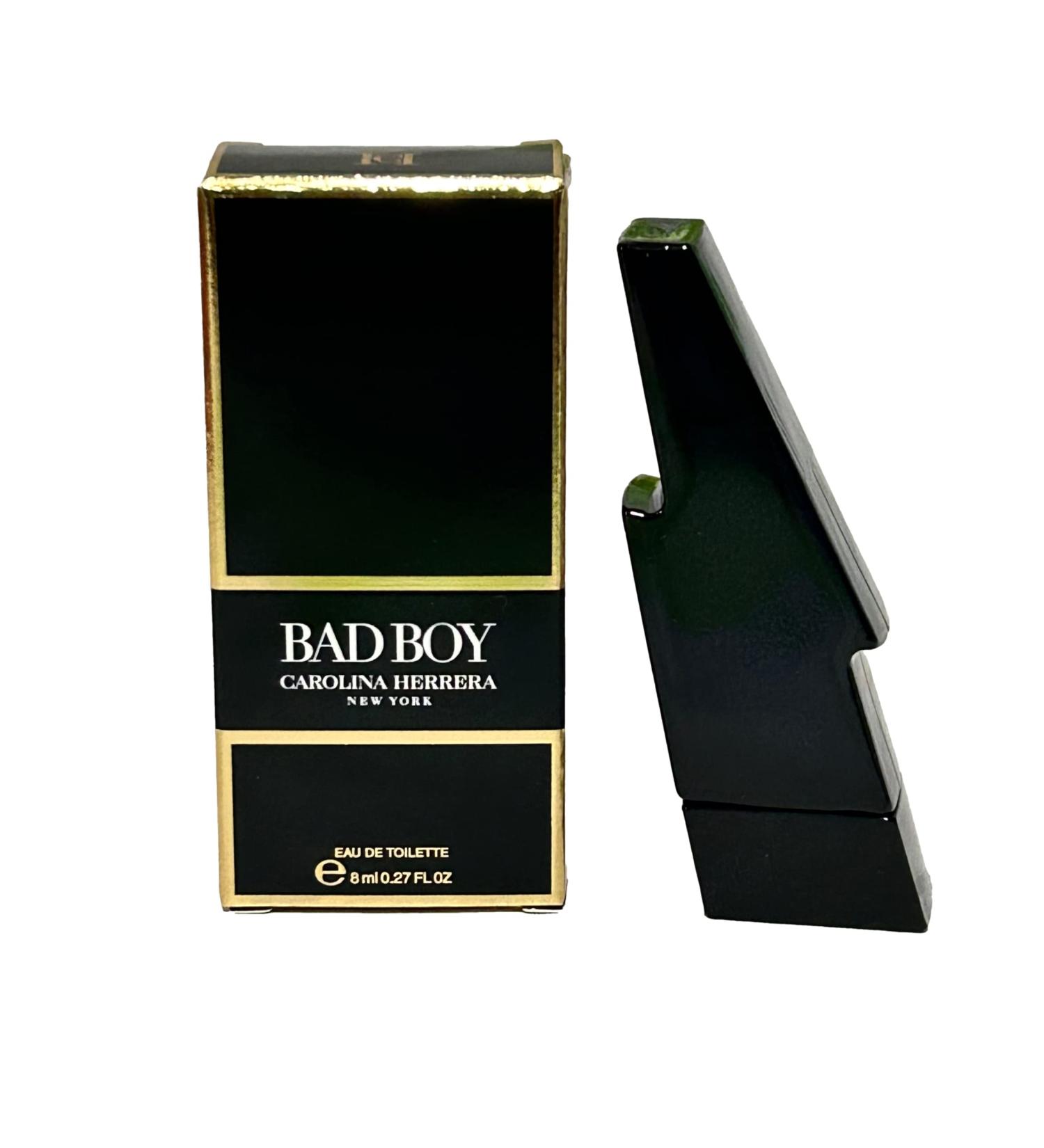 Carolina Herrera Bad Boy Eau De Toilette Mini Splash Men Perfume 8 ml / 0.27 FL Oz - Buy Online on GoSupps.com