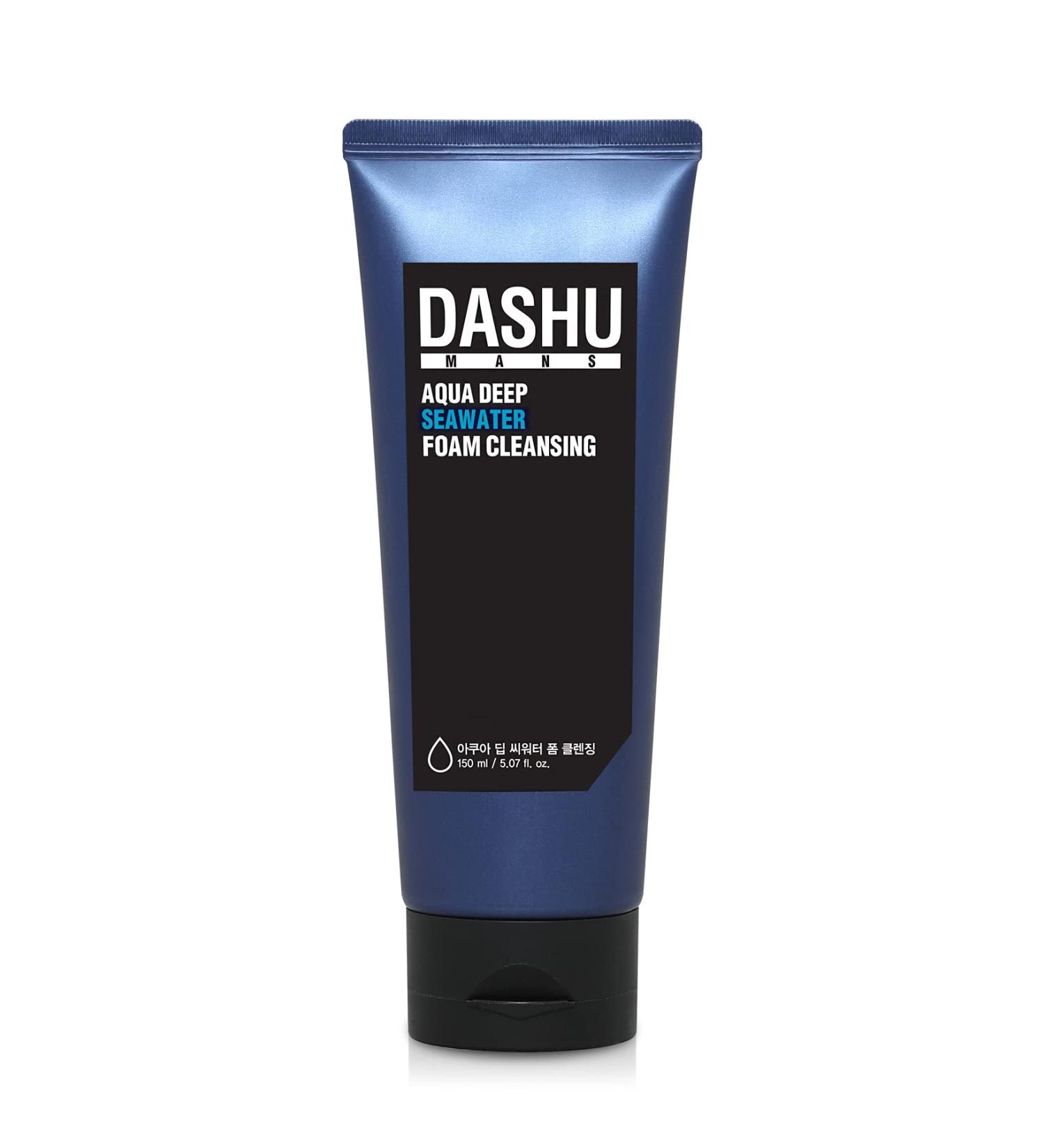 DASHU Mens Aqua Deep Seawater Foam Cleanser 5.07fl oz - Daily Face Wash for All Skin Types - Buy Online on GoSupps.com