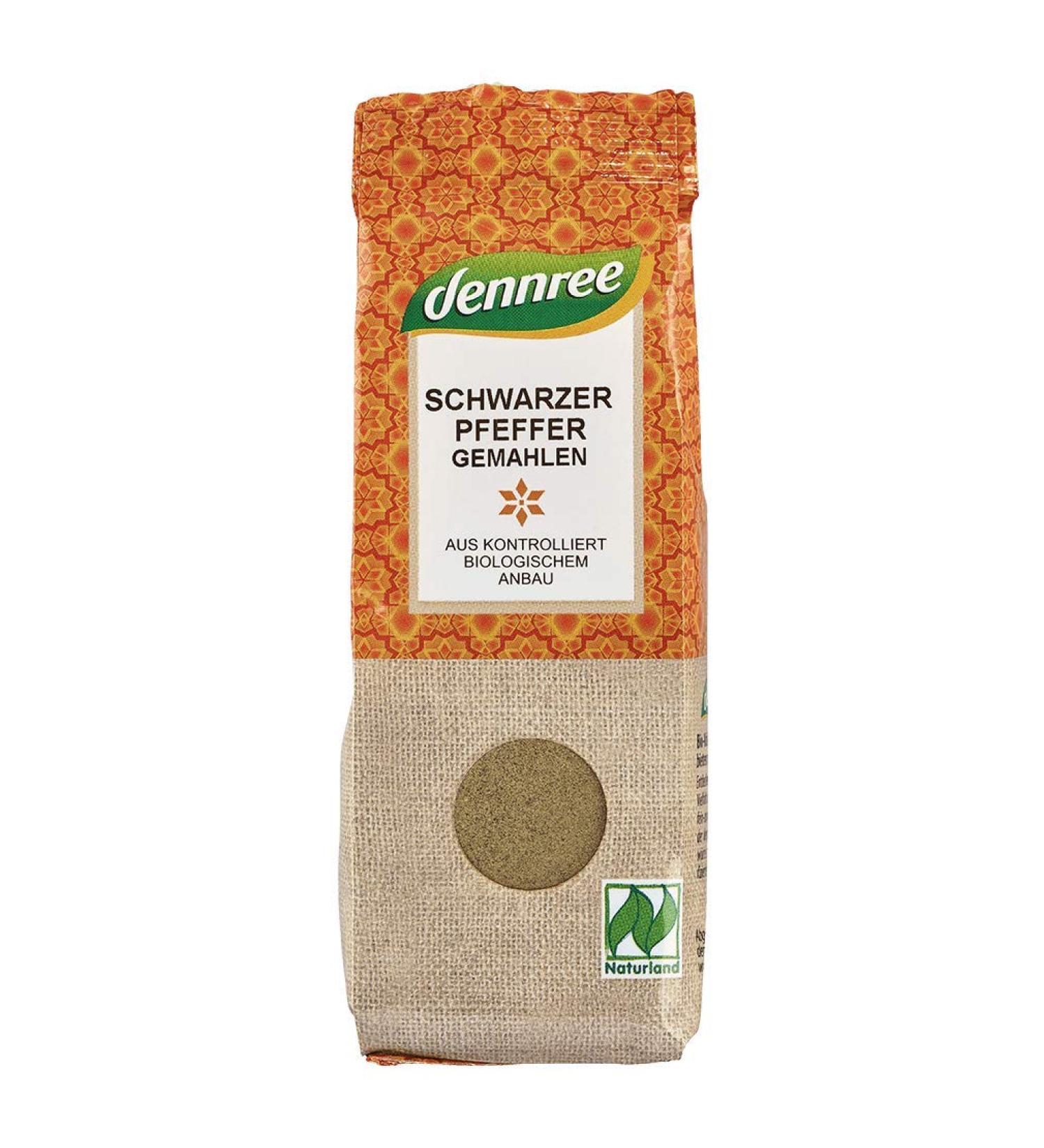dennree Dennree Ground Organic Black Pepper 65g