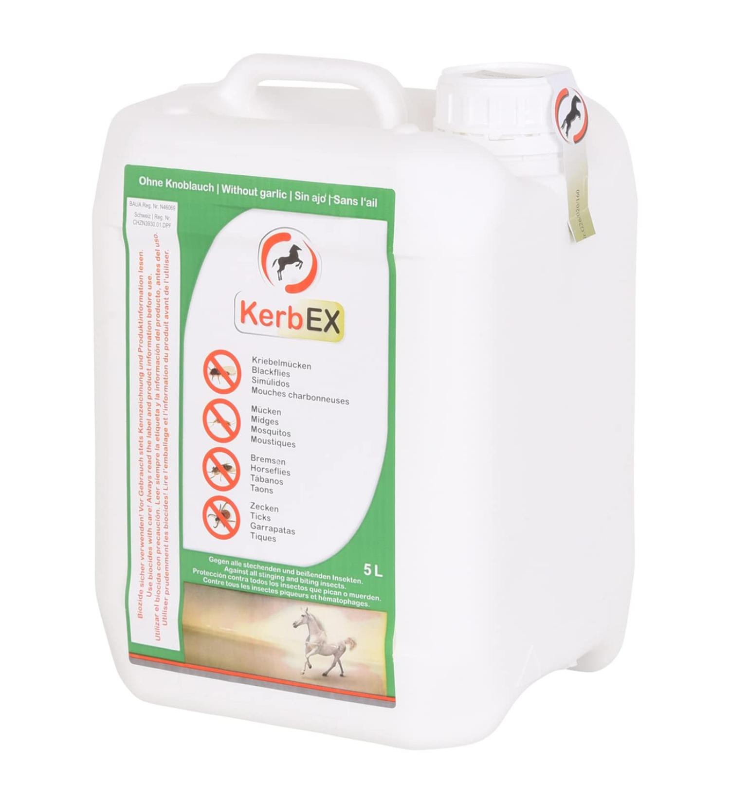 KerbEx green without garlic - insect repellent for horses 5 liters insect protection insect repellent