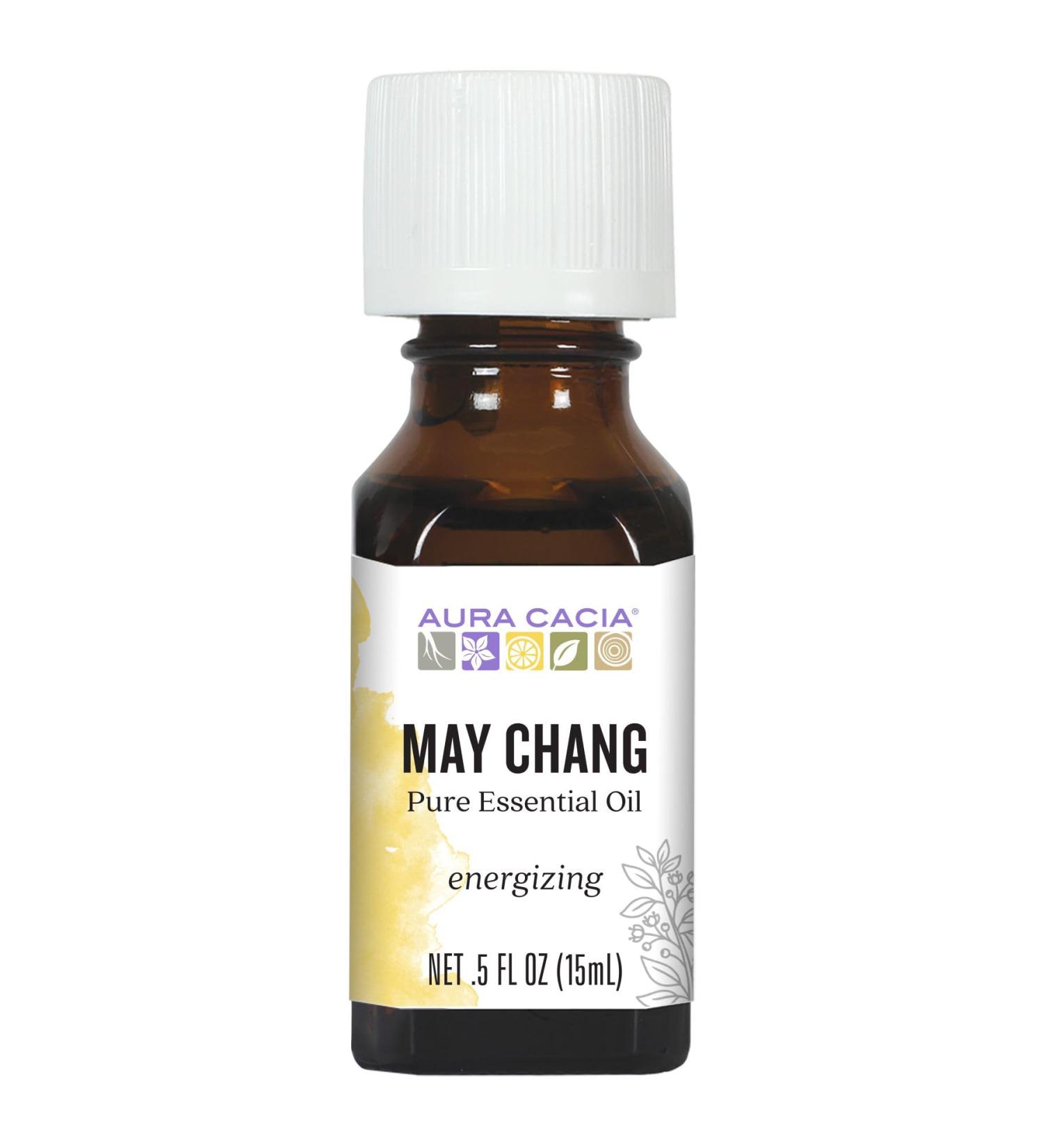 Aura Cacia May Chang Essential Oil 0.5 fl. oz - Pure Natural Aromatherapy for Global Shipping - Buy Online on GoSupps.com
