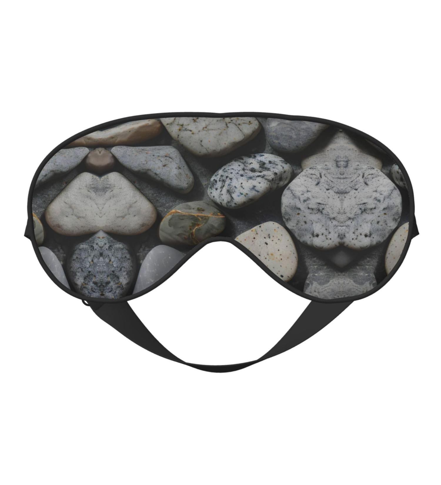 SSIMOO Pebble Stone Eye Mask | Soft Breathable Sleep Eye Patch for Women | Perfect for Travel & Relaxation - Buy Online on GoSupps.com