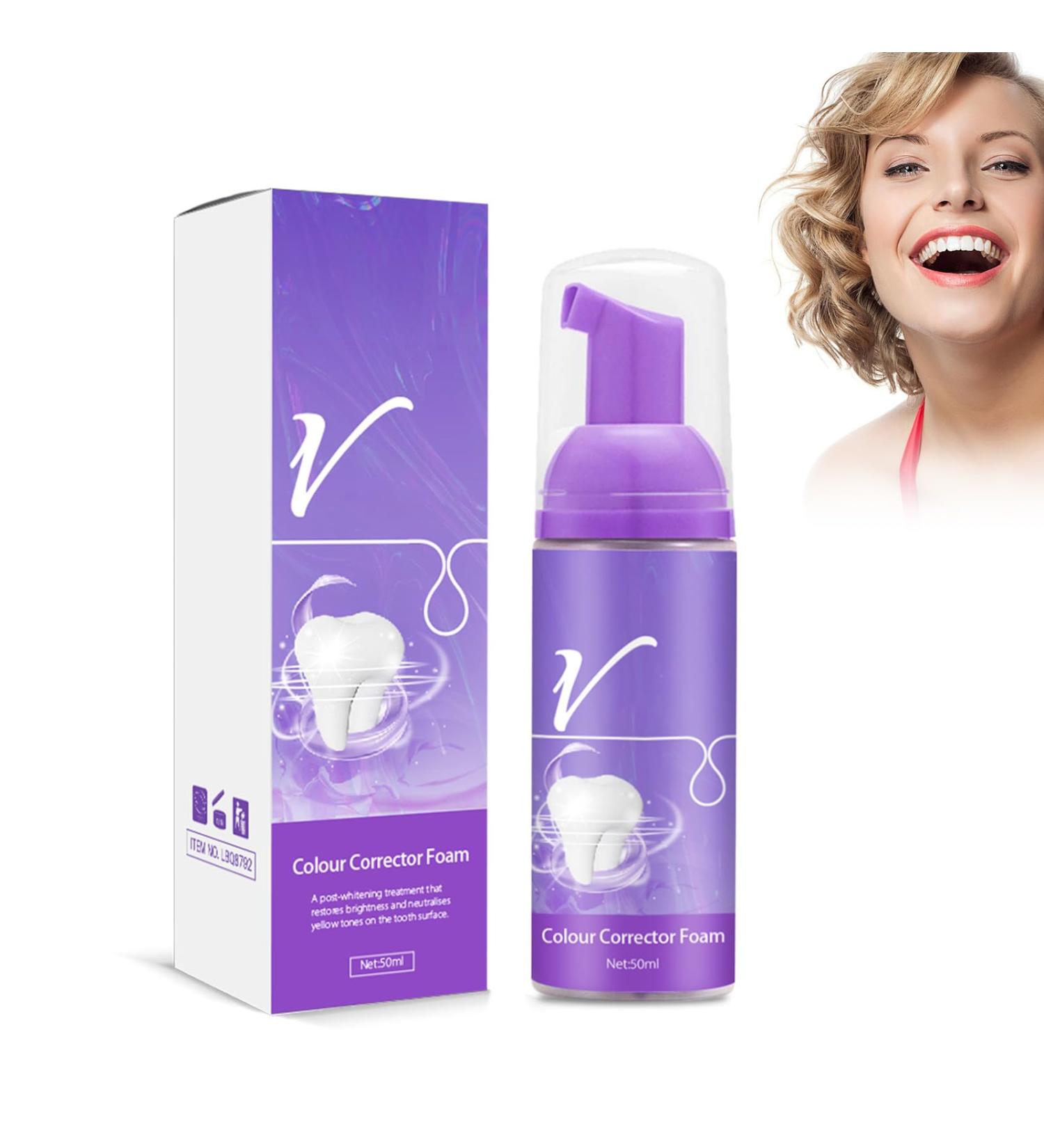 Mousse for the teeth 50 ml purple Vmousse whitens the teeth removes odor and tartar and freshens the breath toothpaste - Buy Online on GoSupps.com
