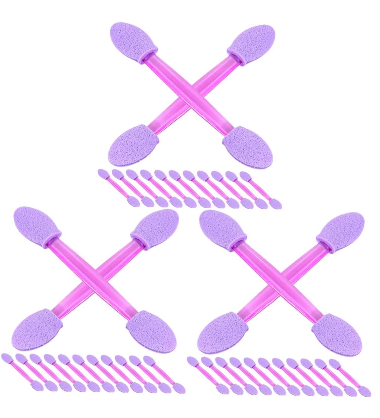 FOMIYES 150 pcs Stick Up Double Professional Art Beauty Sponge Double-headed Salon Smudge Shadow Brush Nail - Buy Online on GoSupps.com