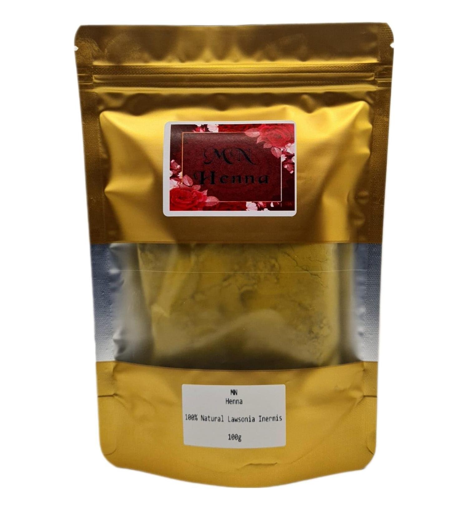 Pure 100% Natural Henna Powder (lawsonia Inermis) 100g for hair henna hair dye. No chemicals No PPD No Additives