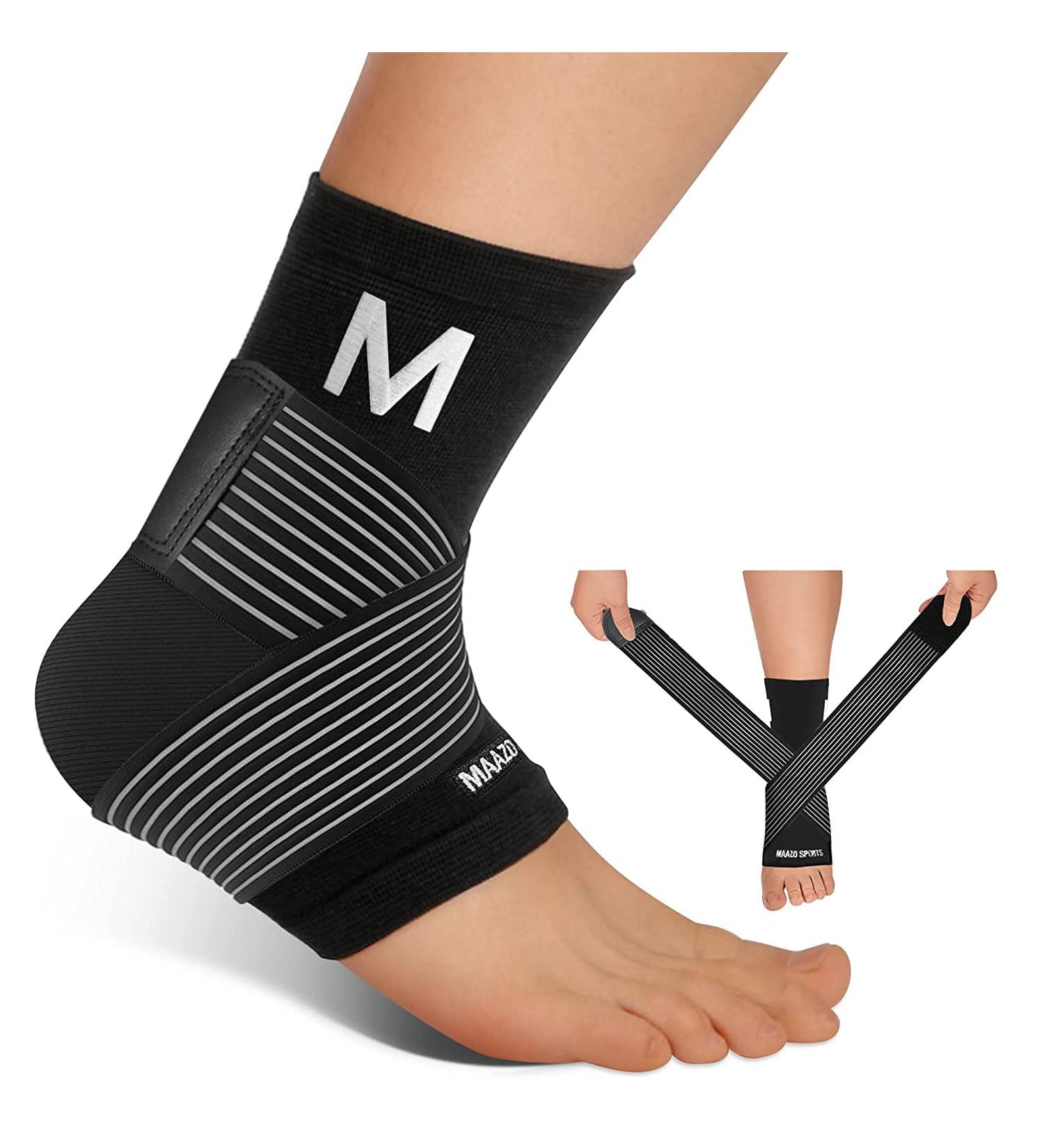 Maazo Ankle Brace for Women Men Youth - Sprained Ankle Support, Plantar Fasciitis Relief, Heel Pain Relief - Medium Size - Buy Online on GoSupps.com
