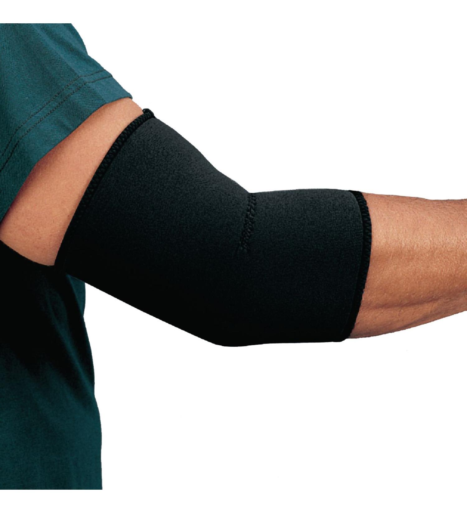 Rolyan Neoprene Elbow Sleeve - Large Compression Brace for Pain Relief from Strains & Inflammation | Flexible & Comfortable Support - Buy Online on GoSupps.com