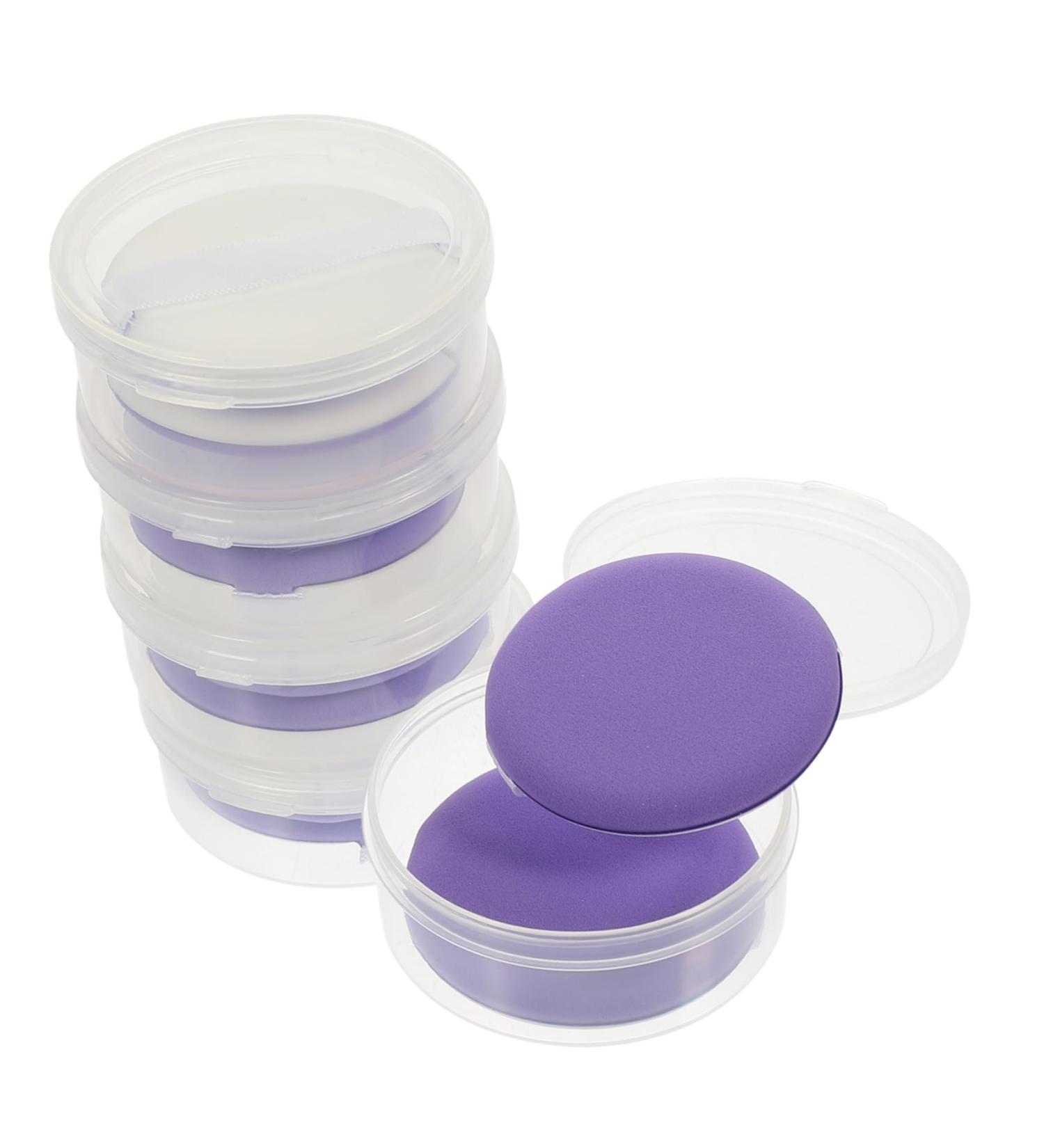 VINTORKY 5 Sets Puff Cushion Foundation Face Tools Makeup Applicators Sponges Ultra Body Puff Puffs Hydrophilic Non-latex Absorb Water Purple Loose Powder Puff Miss - Buy Online on GoSupps.com