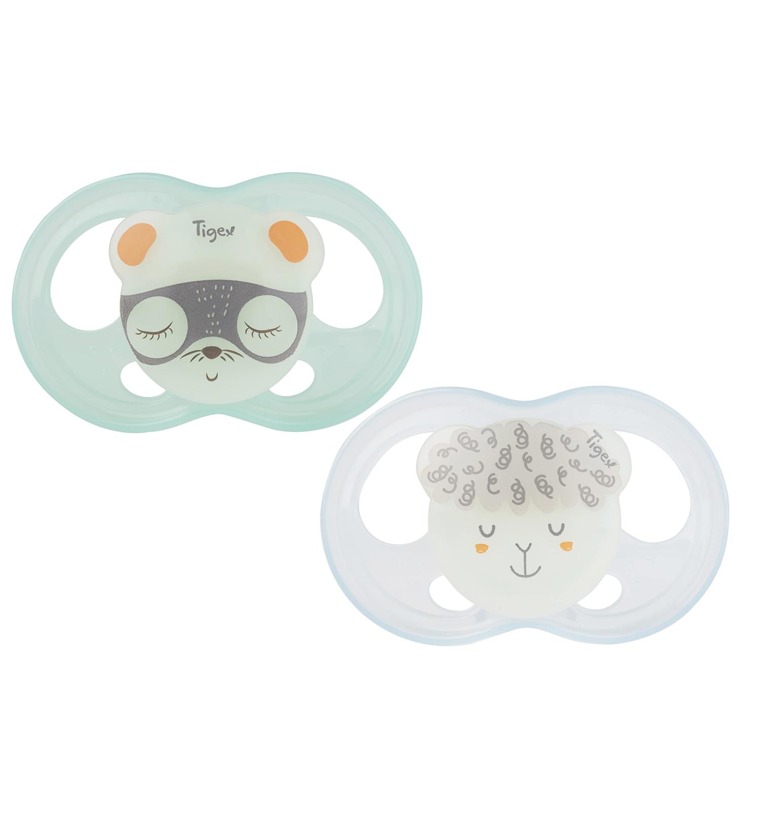 Tigex Silicone Night Pacifier Size 2 - Soothing Comfort for Babies | International Shipping Available - Buy Online on GoSupps.com