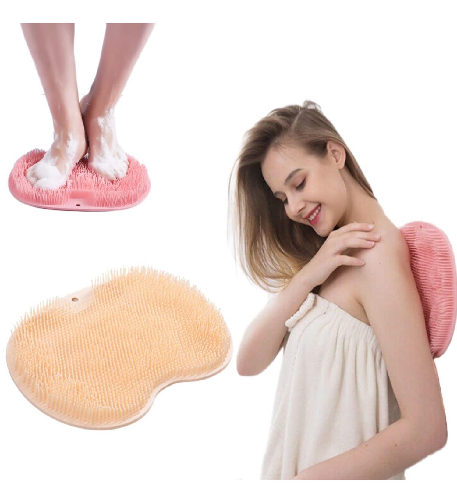 LUTYY Shower Foot Scrubber Massage Pad - Enhance Your Shower Experience with Acupressure Cleanser & Foot Care Device - Buy Online on GoSupps.com