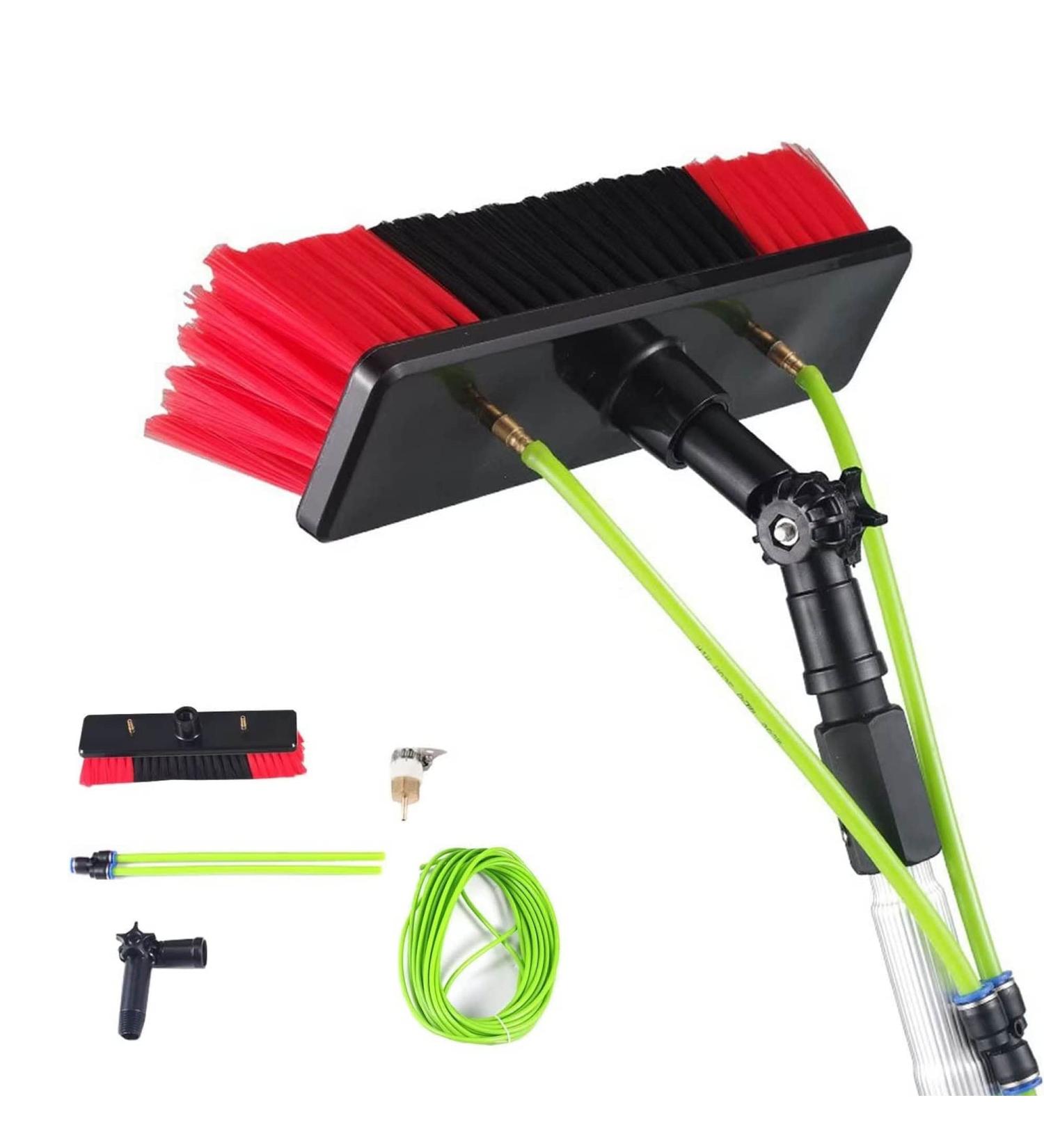 photovoltaic cleaner window cleaning pole Window Cleaning Pole/Water Fed Telescopic Brush/Extendable Cleaner Conservatory Roof Suitable For Photovoltaic Panel CleaningTrucks Windows 30cm Brush Head 9m pole - Buy Online on GoSupps.com