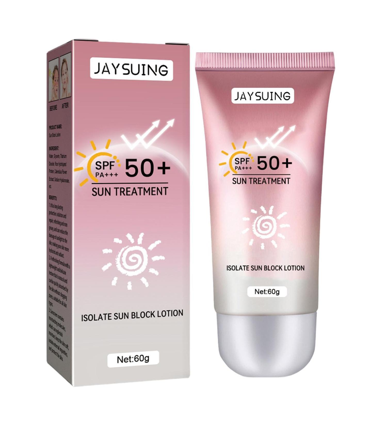 Water Resistant Sunscreen UV Face Cream SPF 50+ PA+++ | Sunscreen UV Insulation SPF 50+ Water Resistant Travel Sunscreen Size 60g Face Moisturizing Sunscreen Oil Free Gimocool - Buy Online on GoSupps.com