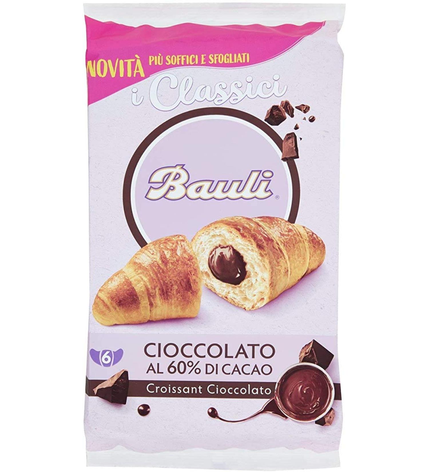 Bauli Bauli Cornetti Cioccolato Croissant Chocolate Brioche (6 x 50 g) 300 g Pack of 12