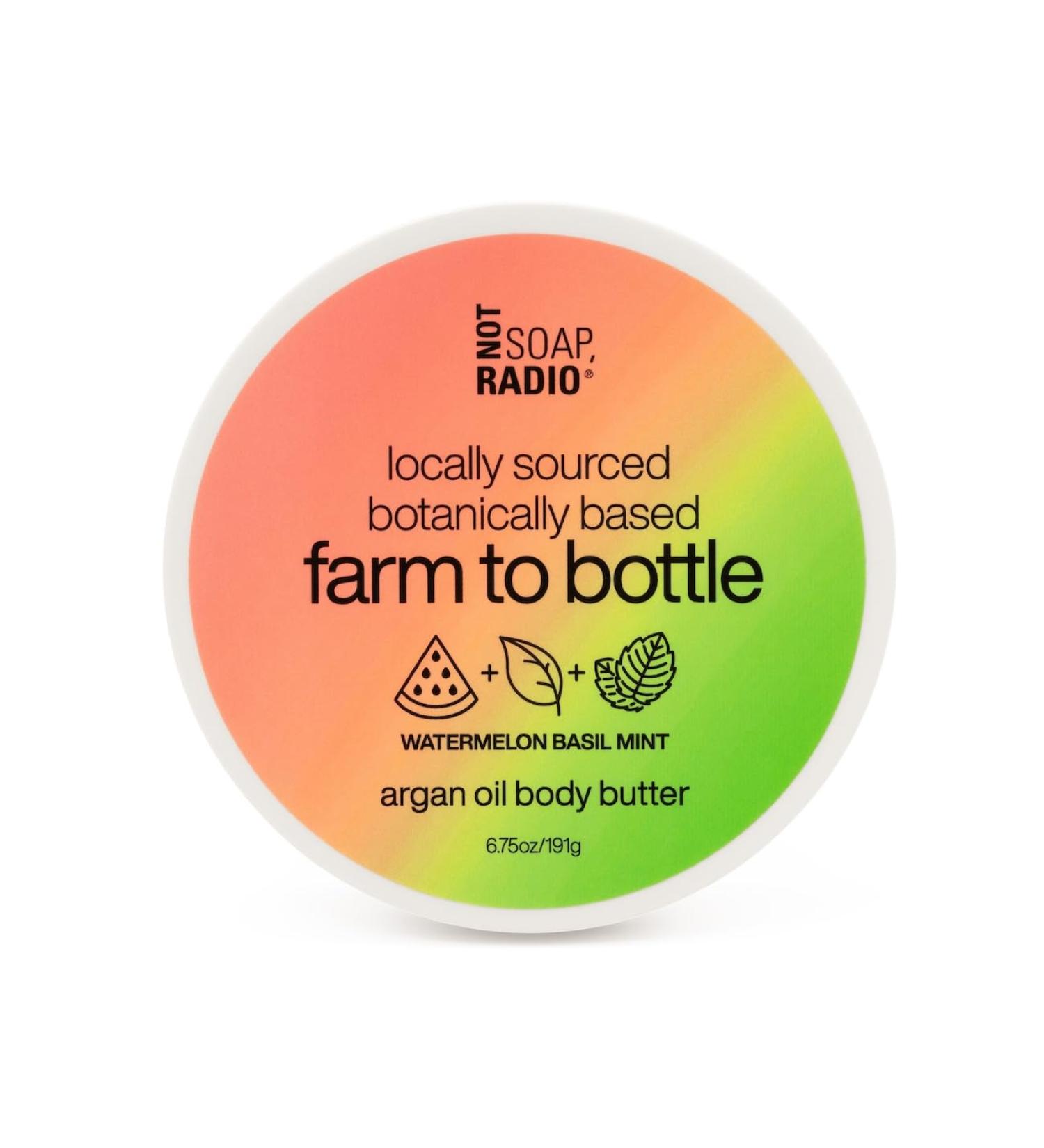 Not Soap Radio watermelon basil mint | body butter | farm to bottle - Buy Online on GoSupps.com