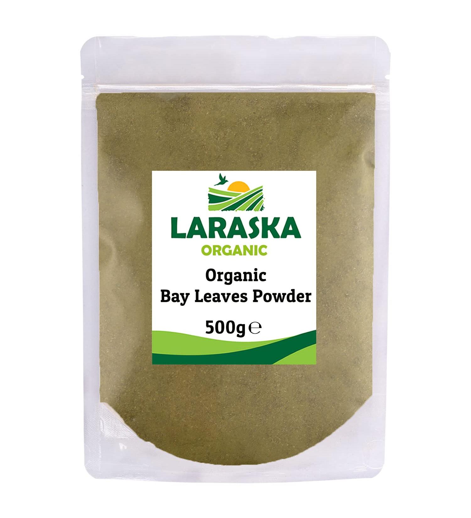 Organic Bay Leaves Powder 500g - Bay Leaves Ground Powder Bay Leaf Powder Good for Seasoning Stews Soups Tea Certified Organic