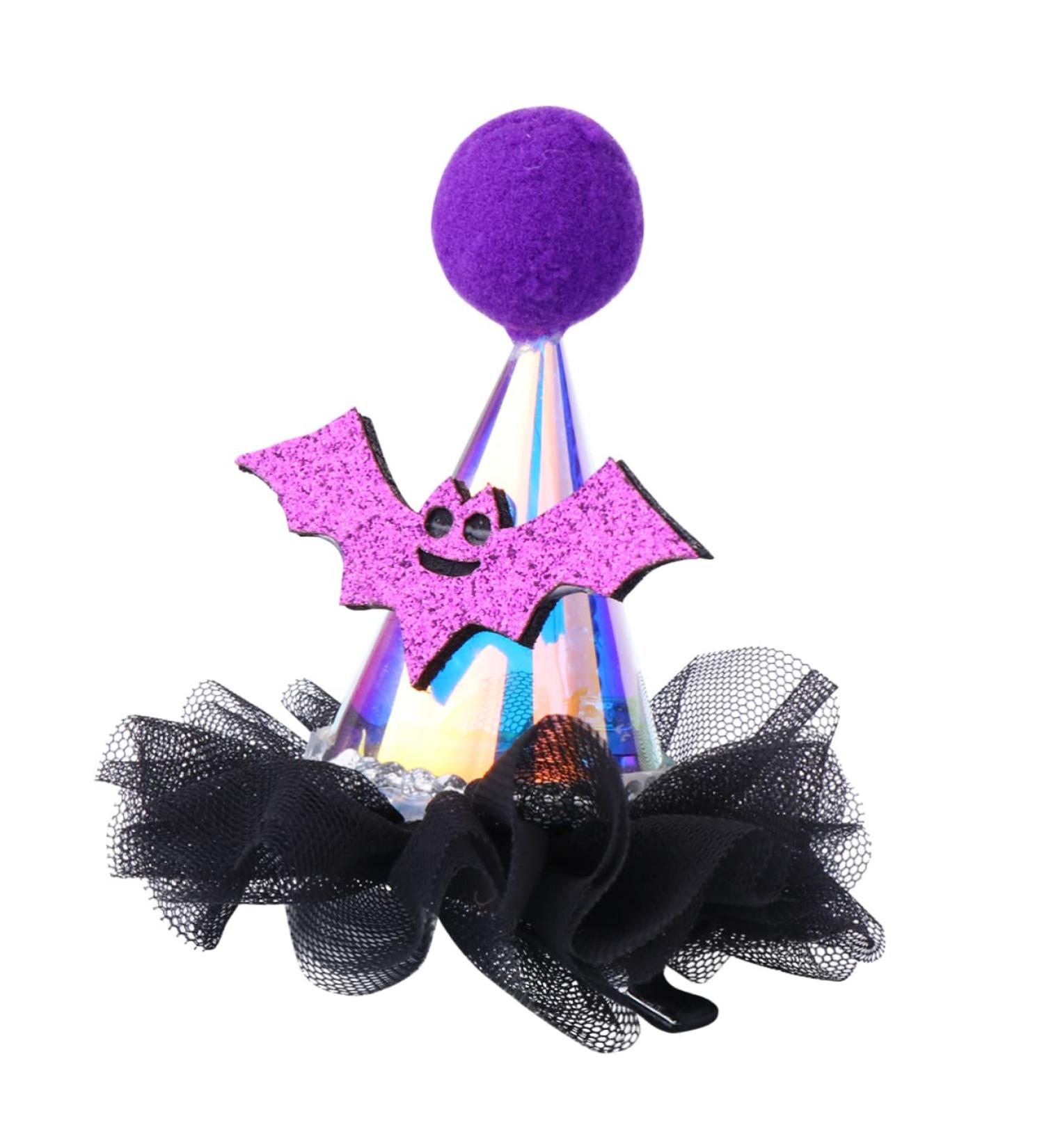 minkissy 1pc Halloween Lighted Hair Clips Halloween Hairpin Cosplay Hairclips Halloween Bat Headband Hair Clips for Bows Hair Clips for Women Button Battery Toddler Bow Tie Ribbon - Buy Online on GoSupps.com