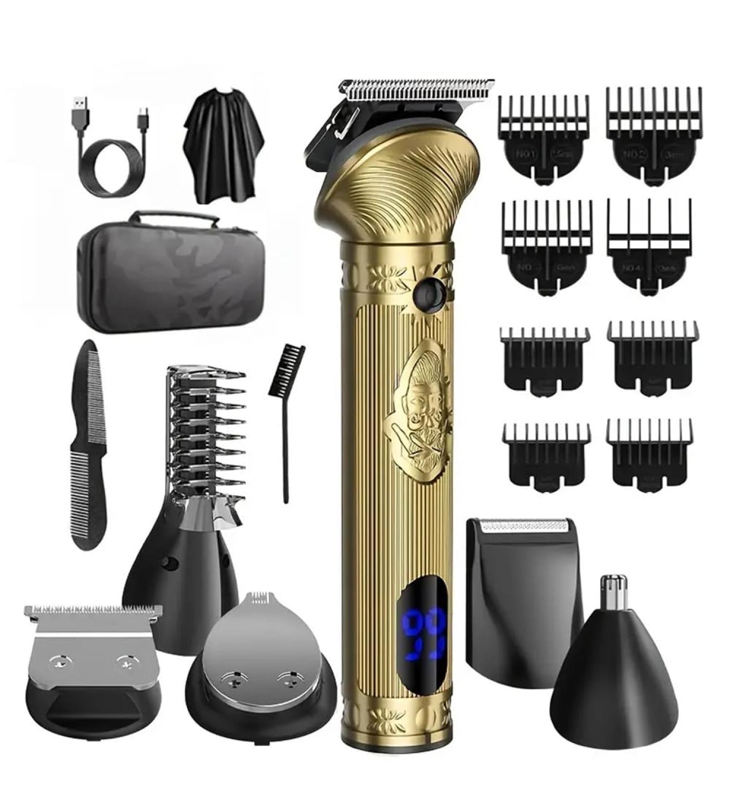 Professional Cordless Hair & Shaving Set for Men | 6-in-1 Multifunctional Hair Trimmer - International Shipping Available - Buy Online on GoSupps.com