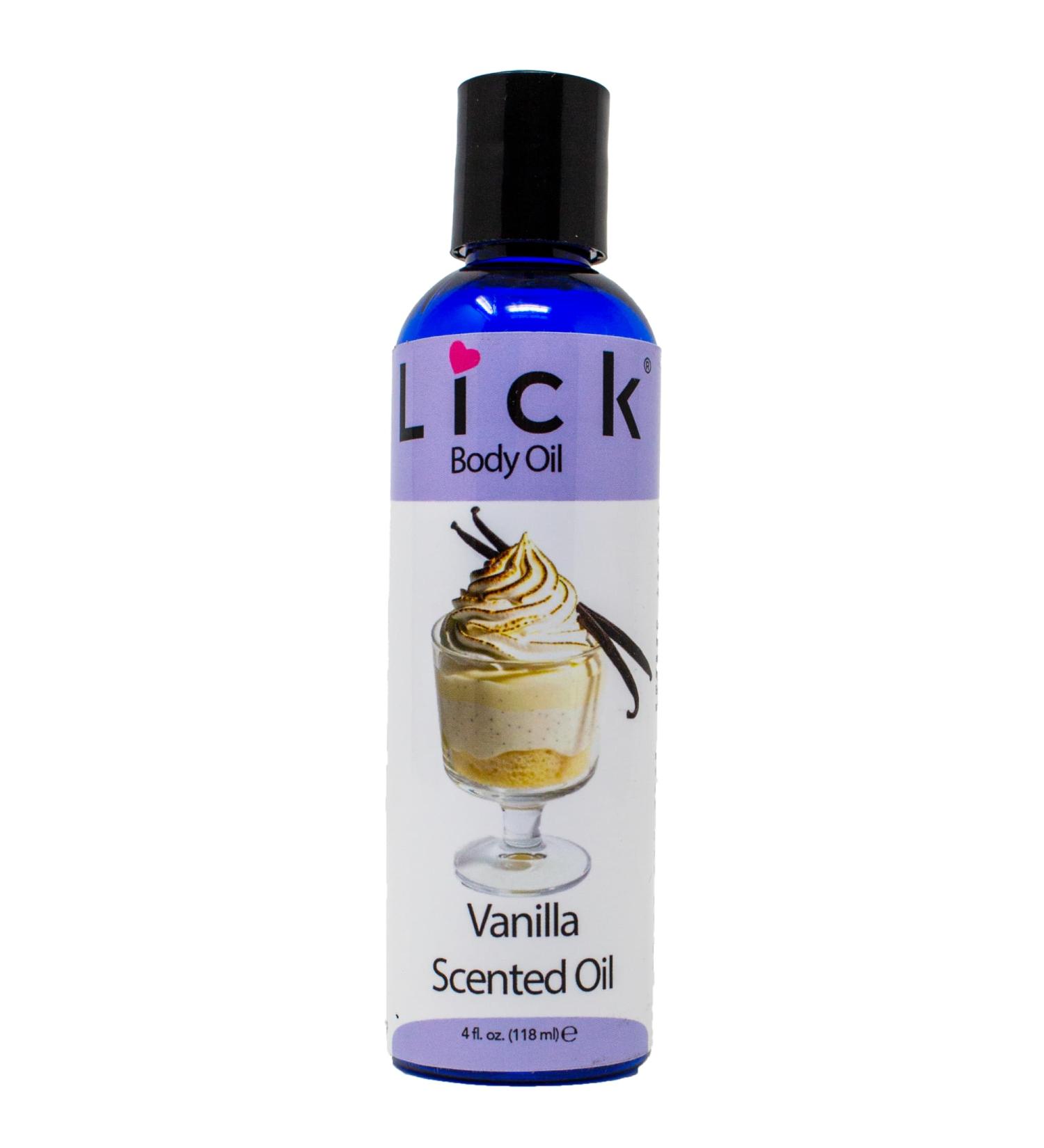 LICK Vanilla Scented Body Oil - Luxurious Hydrating Oil for Radiant Skin Enriched with Natural Castor Almond Jojoba Oils Vitamin E. Ideal for Women Daily Care 4 fl oz. - Buy Online on GoSupps.com