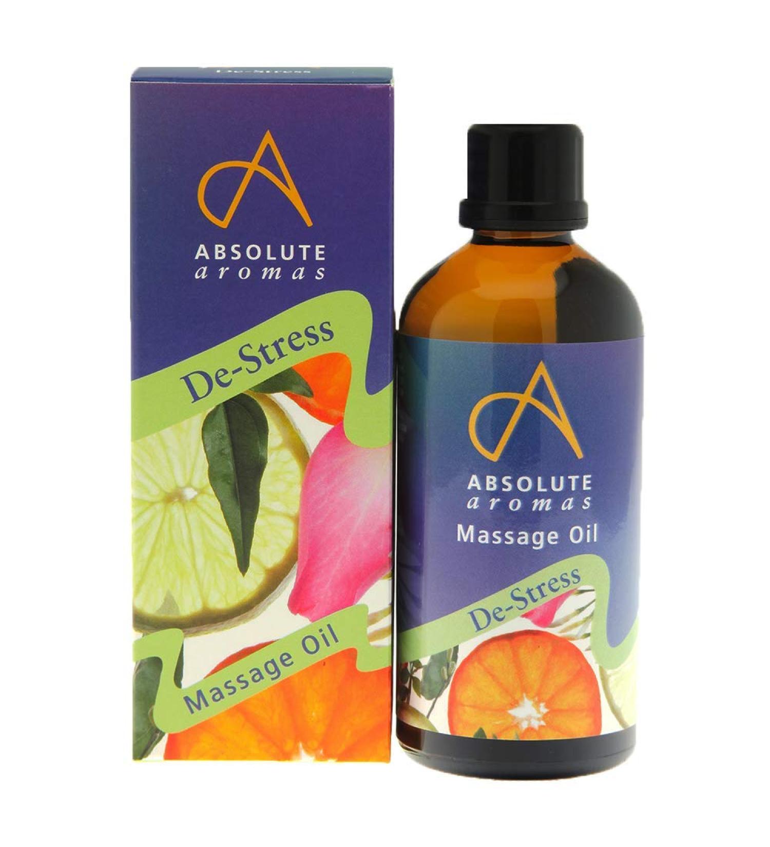 Absolute Aromas Relaxing Bath & Massage Oil 100ml - Frankincense Lavender Jasmine & Rose Essential Oils | Jojoba & Sweet Almond Base - International Shipping Available - Buy Online on GoSupps.com