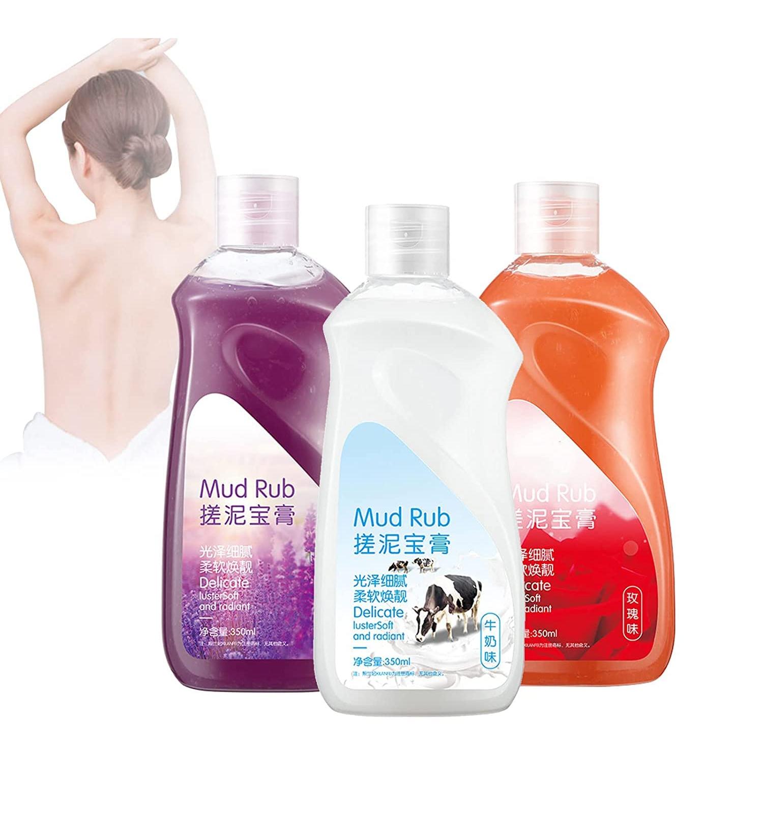 Rubbing mud for skin, rub mud gel mud scrub exfoliating whitening 2023 best mud rubbing artifact (Milk)