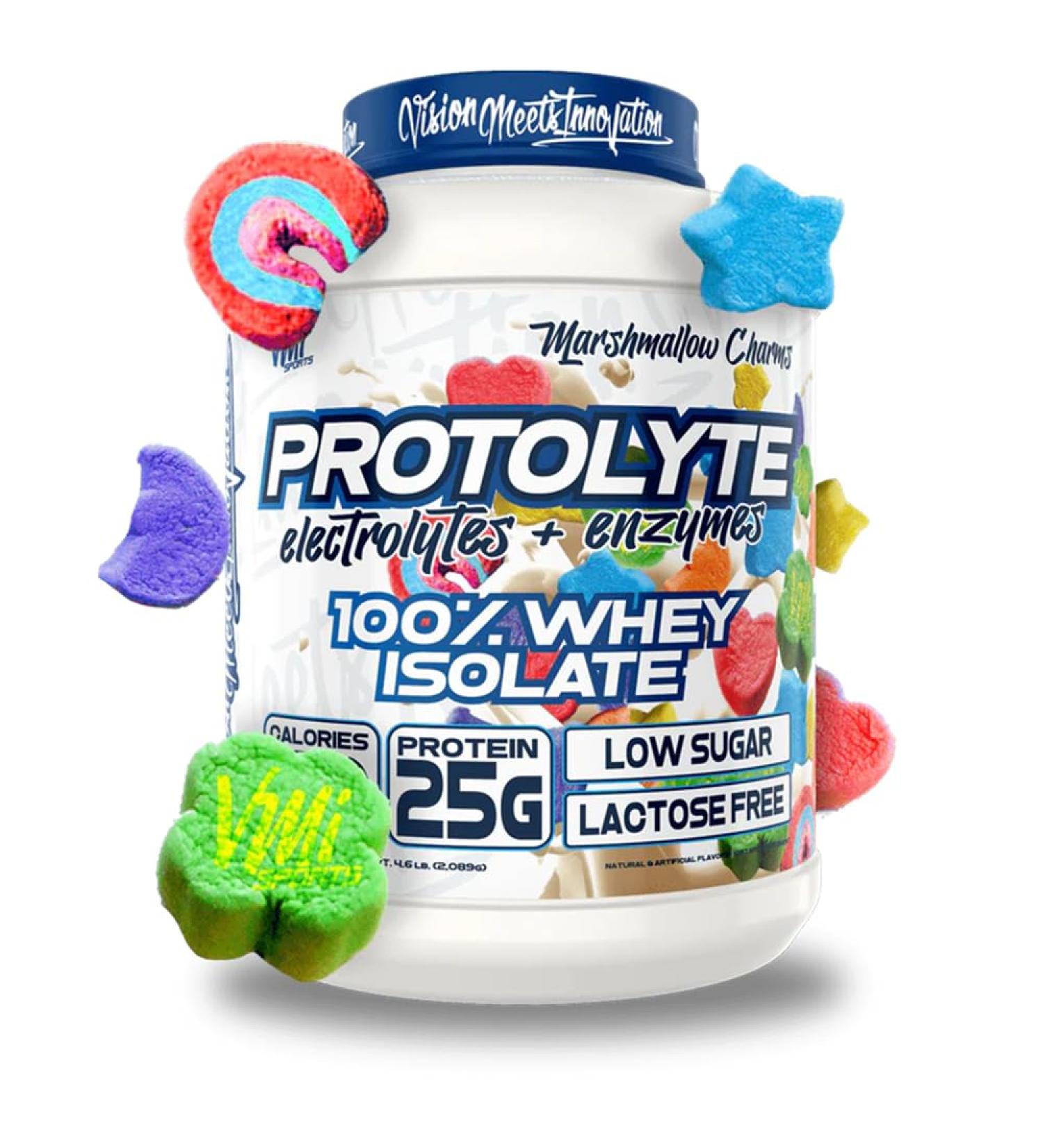 VMI Sports ProtoLyte Whey Isolate Protein Powder | Low Calorie Non-GMO Protein for Weight Loss & Muscle Gain | 4.6 lbs Marshmallow Charms - Buy Online on GoSupps.com
