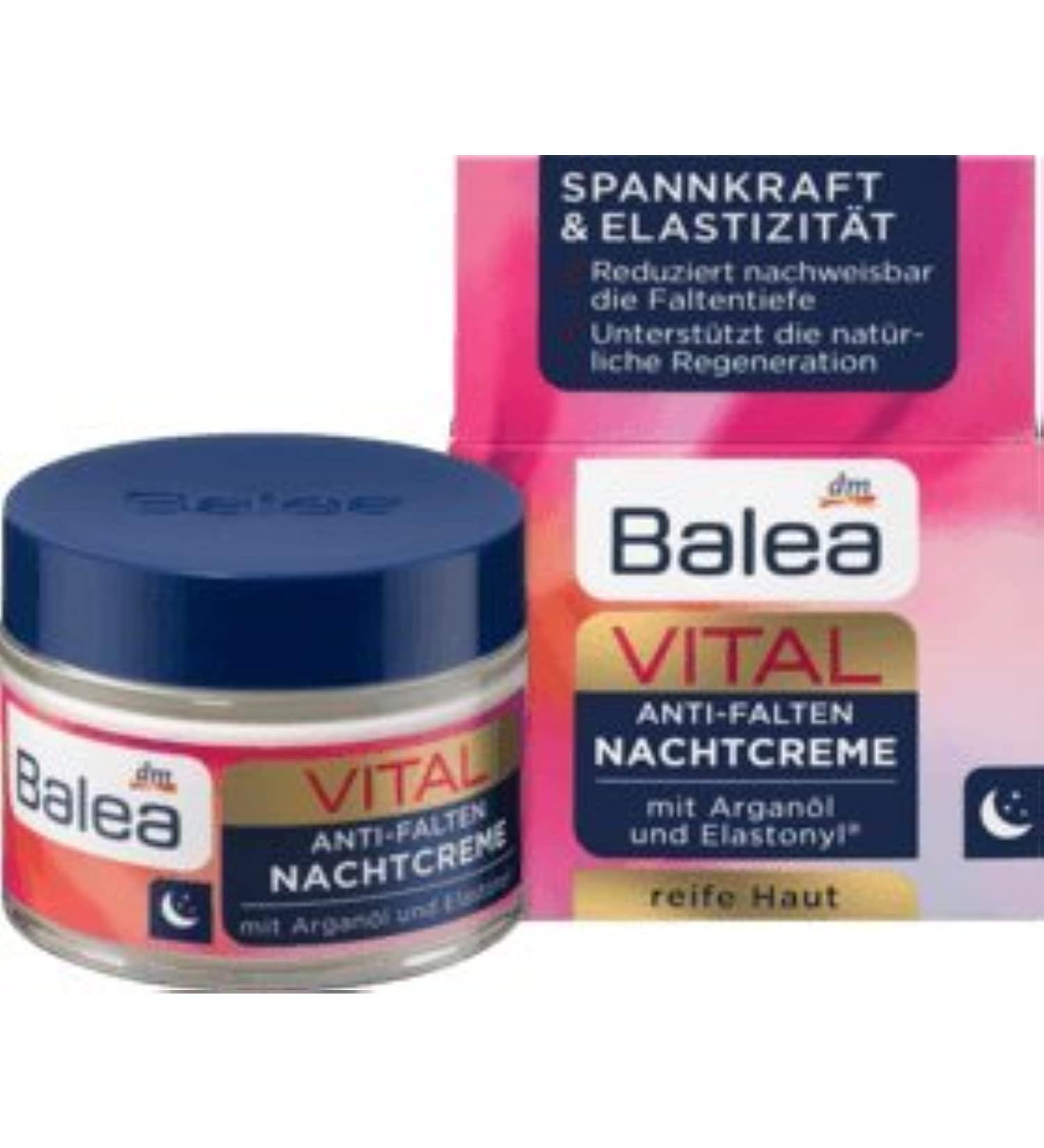 Balea Night Cream VITAL Anti-Wrinkle Night Cream 50 ml - German product