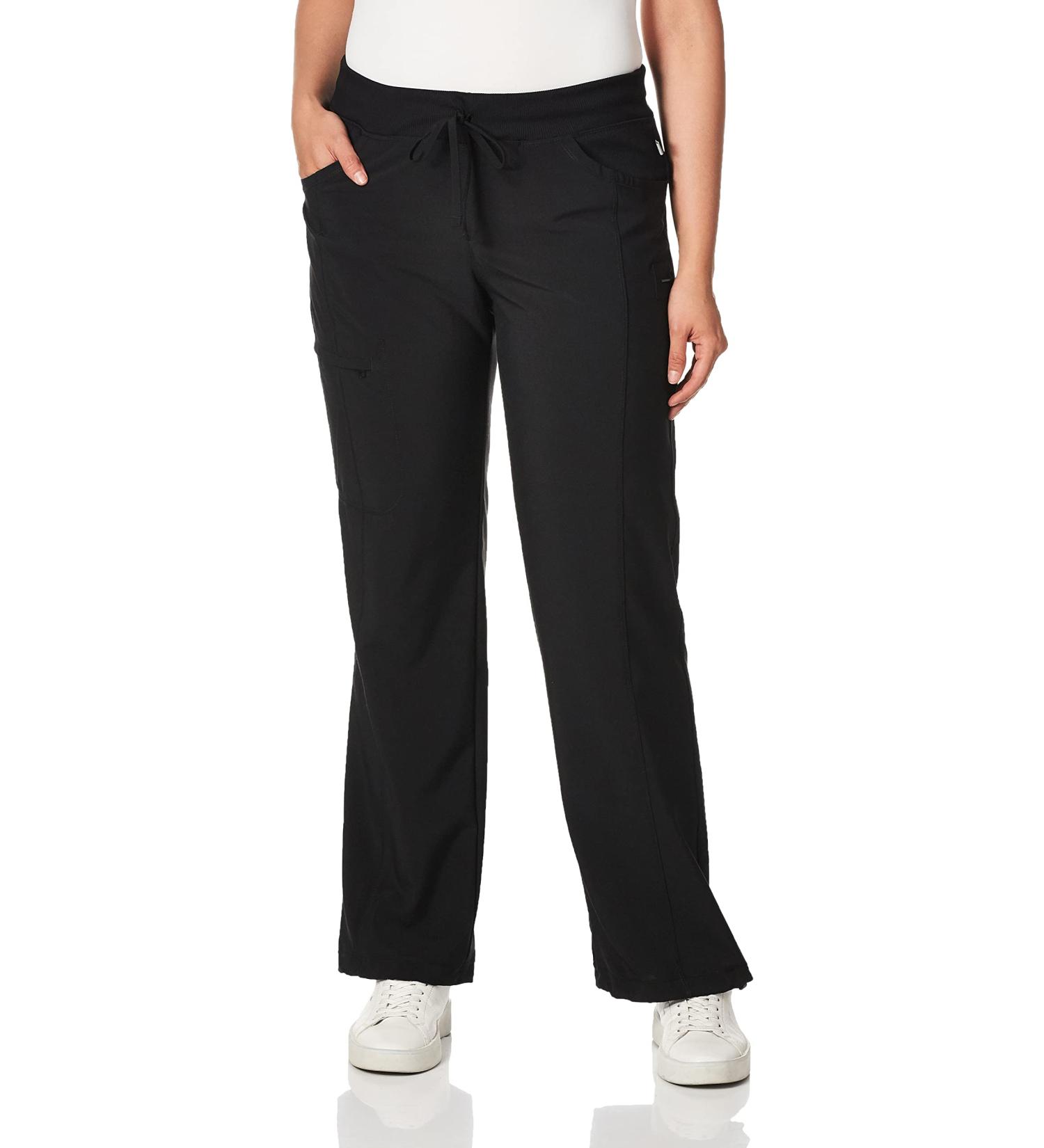 Cherokee Infinity Women Scrubs Pant Low Rise Straight Leg Drawstring 1123A - X-Large Black - Buy Online on GoSupps.com