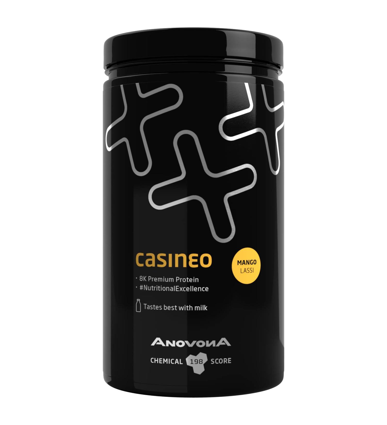 Anovona Casineo 8k Protein Powder - World s Best Protein Shake (198 Score) | German Lab Tested | Mango Lassi Flavor - Buy Online on GoSupps.com