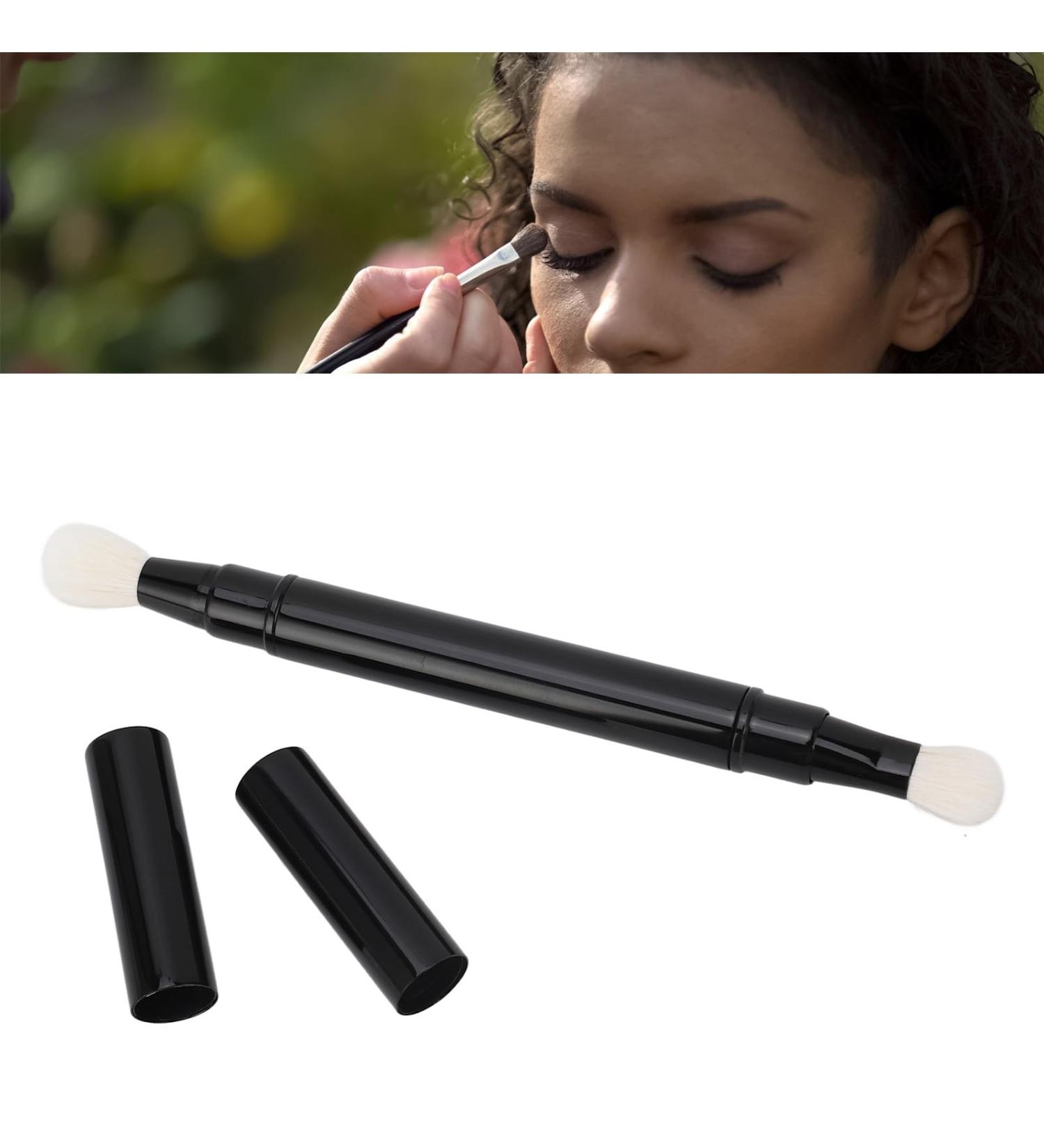 Dual Ended Eyeshadow Brush - Retractable Portable & Soft | Perfect for Travel & Easy Application - Buy Online on GoSupps.com