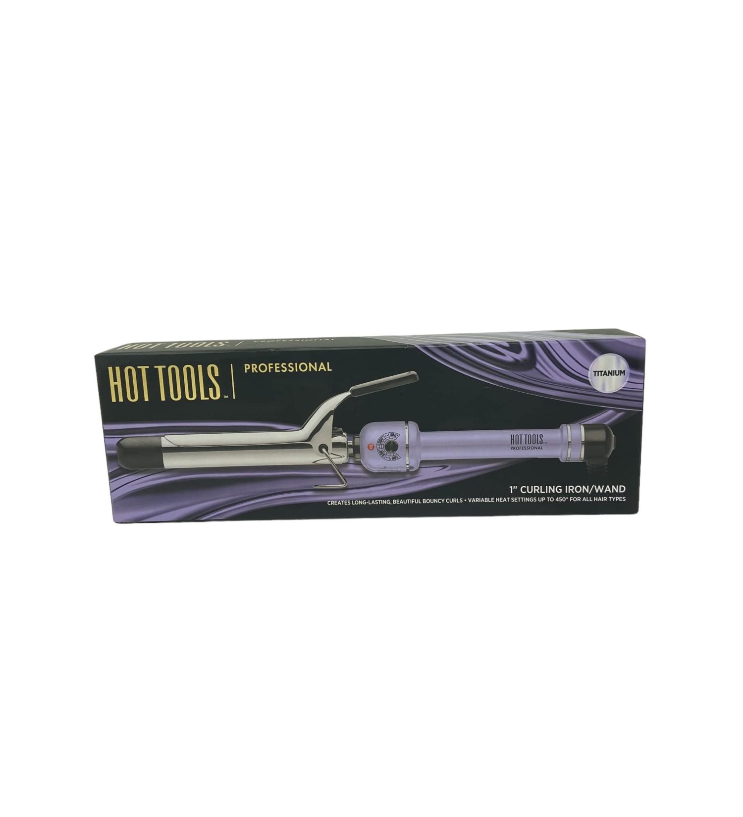 Hot Tools 1" Professional Curling Iron/Wand Titanium Purple