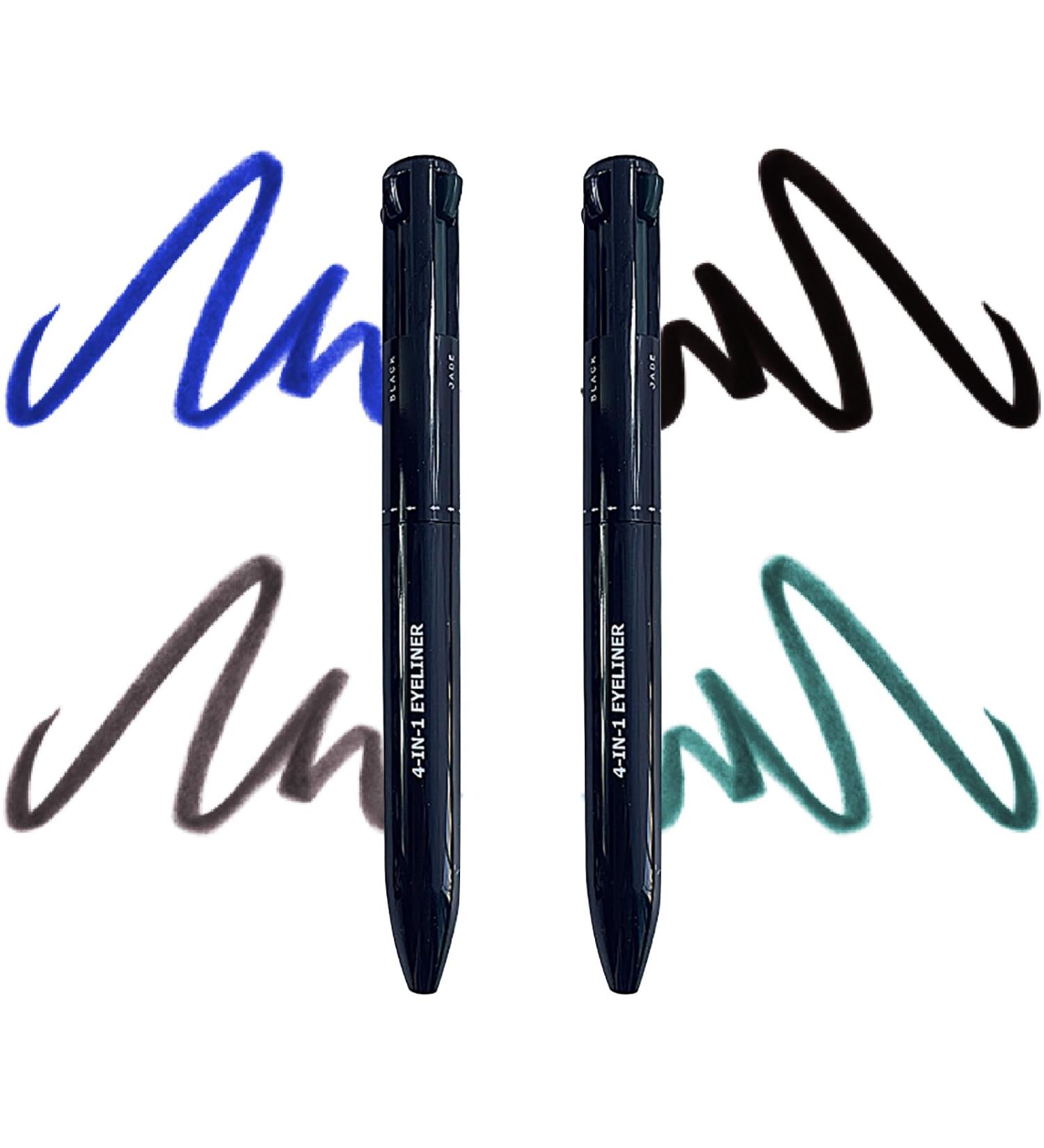  Dynaeuty 4-in-1 Makeup Pen all-in-one makeup pen for eyes lipstick eyeliner eyebrow pencil highlighter long-lasting waterproof multi-functional makeup pencil - Buy Online on GoSupps.com