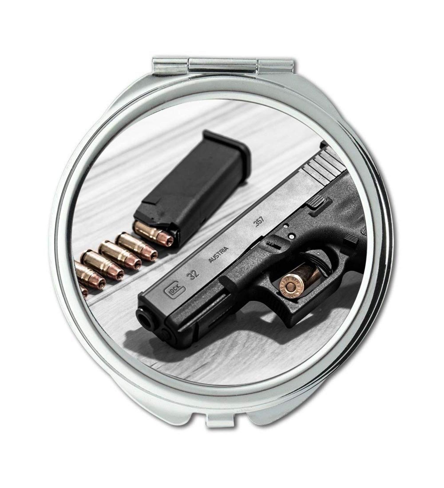 YENDOSTEEN Mirror Travel Mirror gunsmoke Round Mirror all gun pocket mirror portable mirror - Buy Online on GoSupps.com