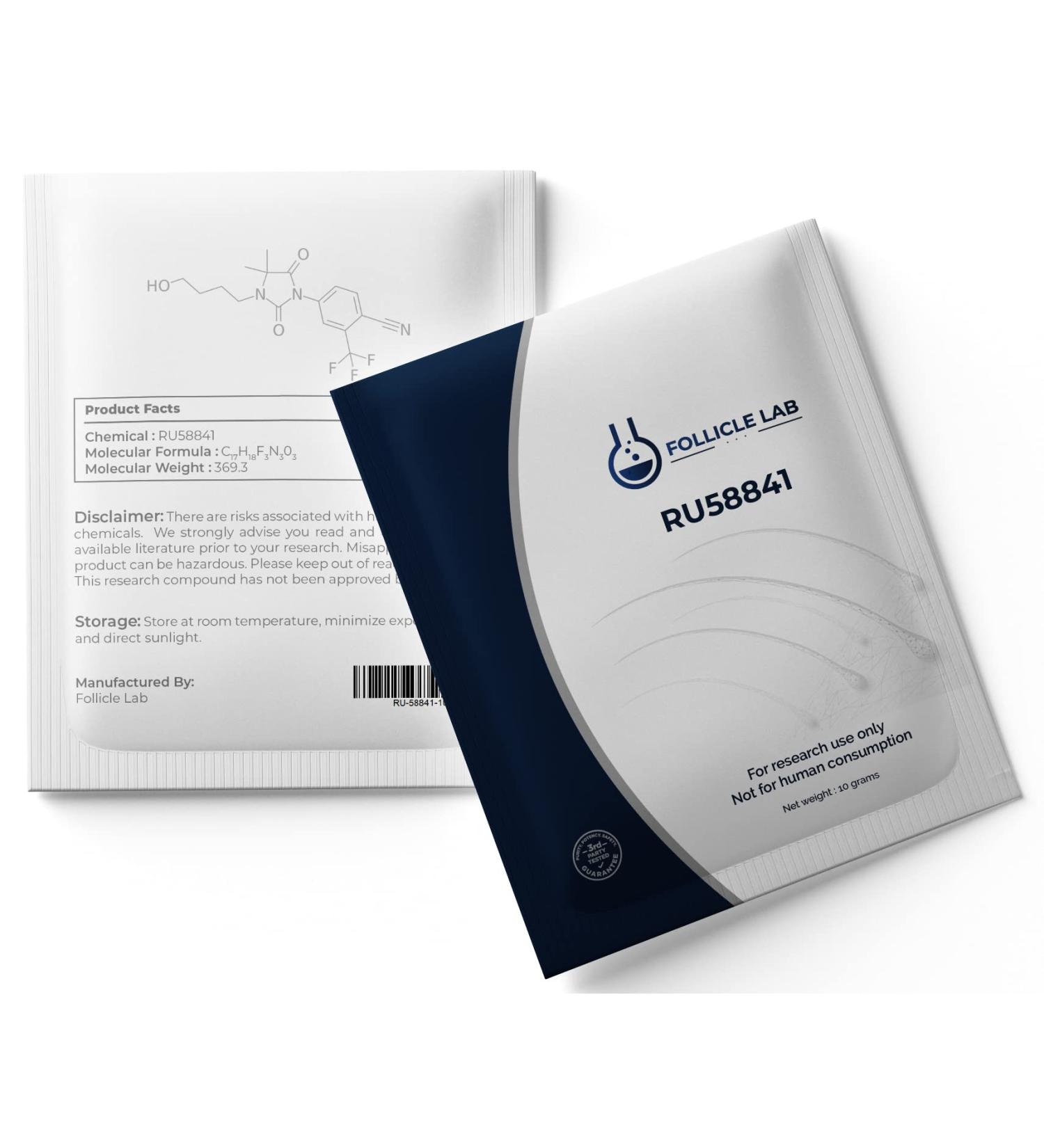 Follicle Lab RU58841 DHT Blocker for Hair Loss - 10g - Buy Online on GoSupps.com