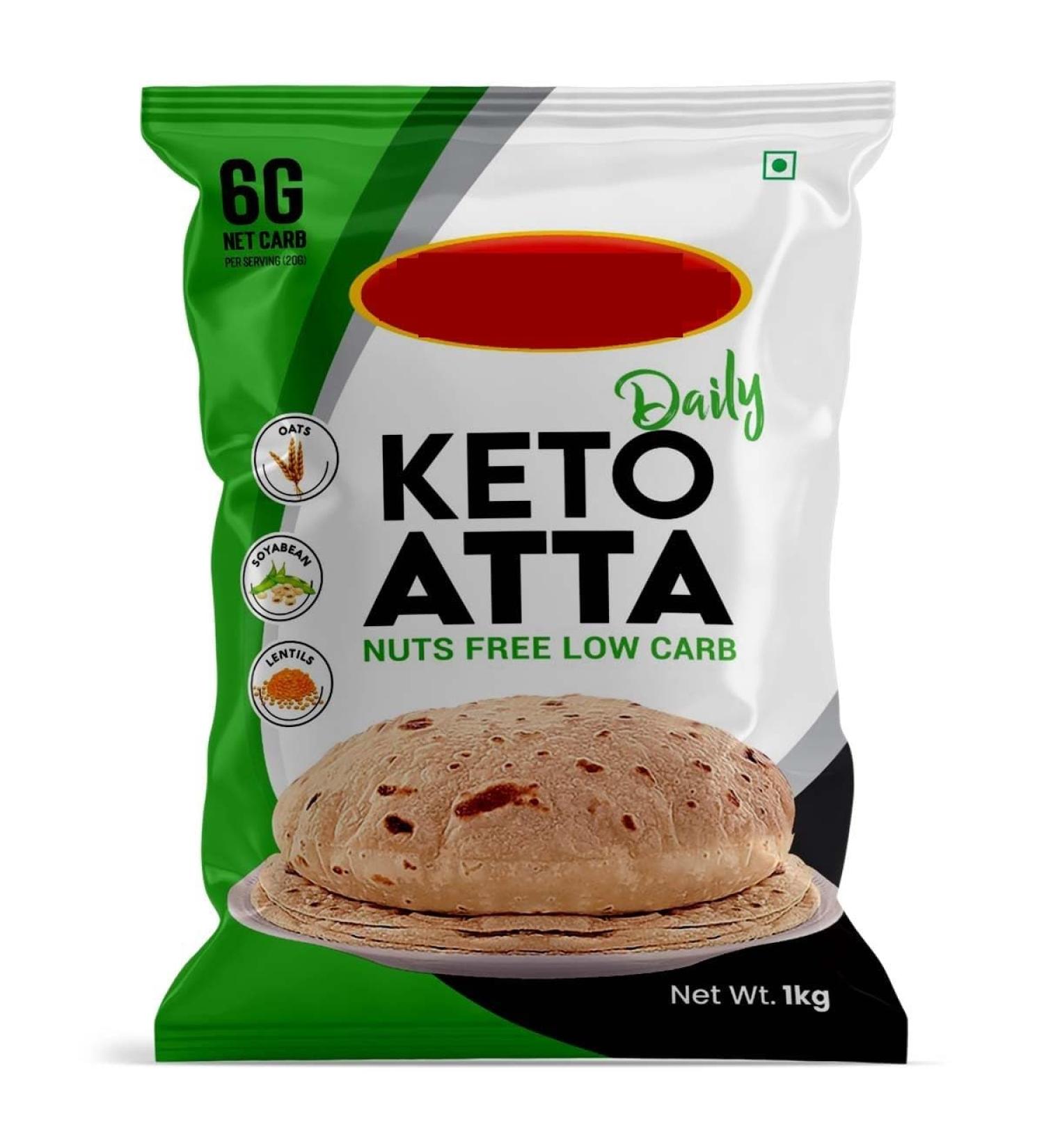 SM Keto Atta Daily | Low Carb Nut Free | Atta for Weight Loss | Protein Flour for Weight Management 1 kg - Buy Online on GoSupps.com