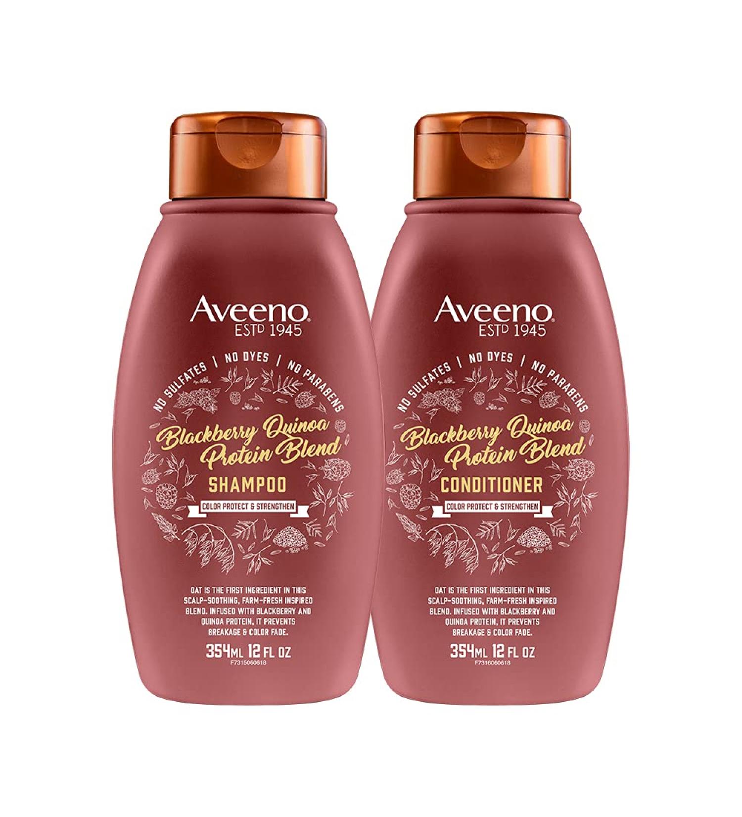 Aveeno Color Protect & Strengthen+ Blackberry & Quinoa Conditioner - 12 Fl Oz - Buy Online on GoSupps.com