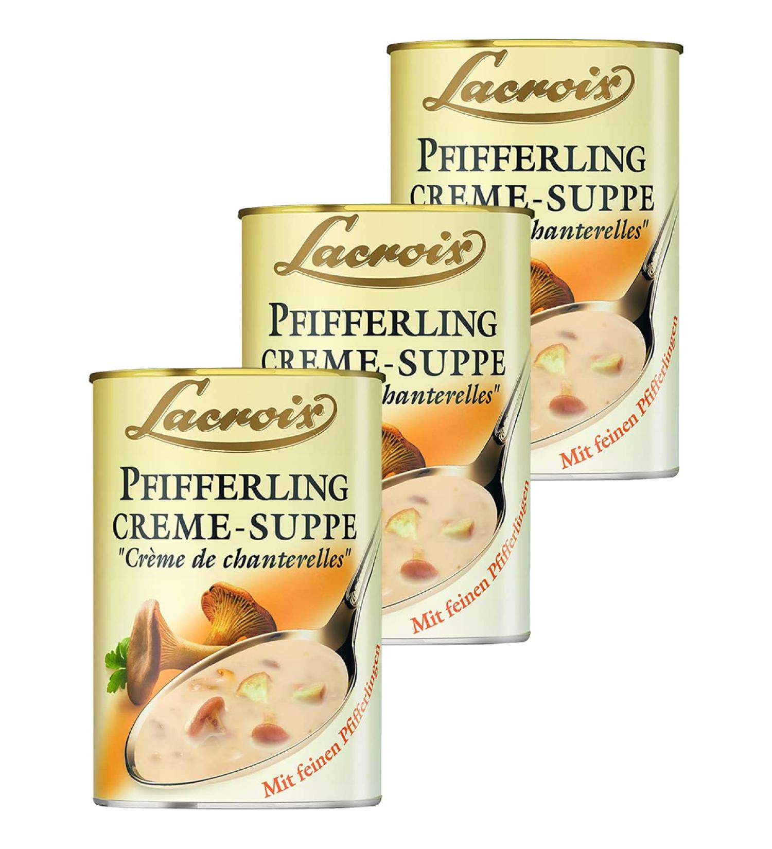  n.v. Lacroix Chanterelle Cream with Fine Chanterelles 400 ml Pack of 3 - Buy Online on GoSupps.com