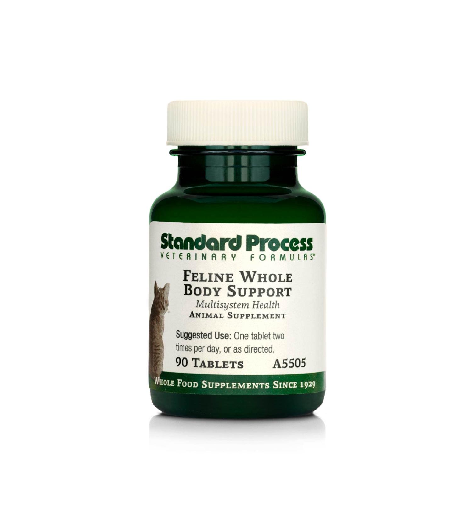 Standard Process Feline Whole Body Support 90 Tablets - Daily Cat Supplement - Buy Online on GoSupps.com