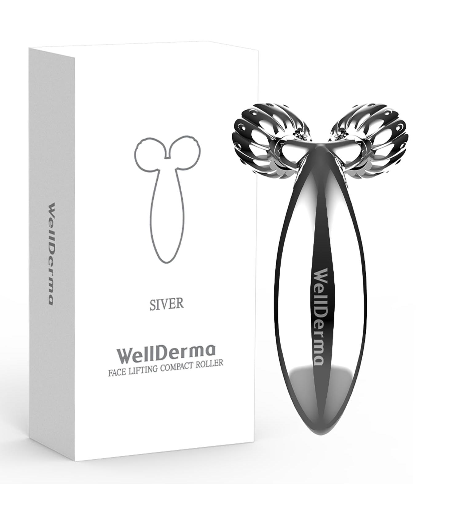 WELLDERMA 3D Face Lifting Comfact Roller | Effective Facial Massager & Sculpting Tool for Skin Tightening & Puffiness Reduction | Perfect Self-Care Gifts - Buy Online on GoSupps.com
