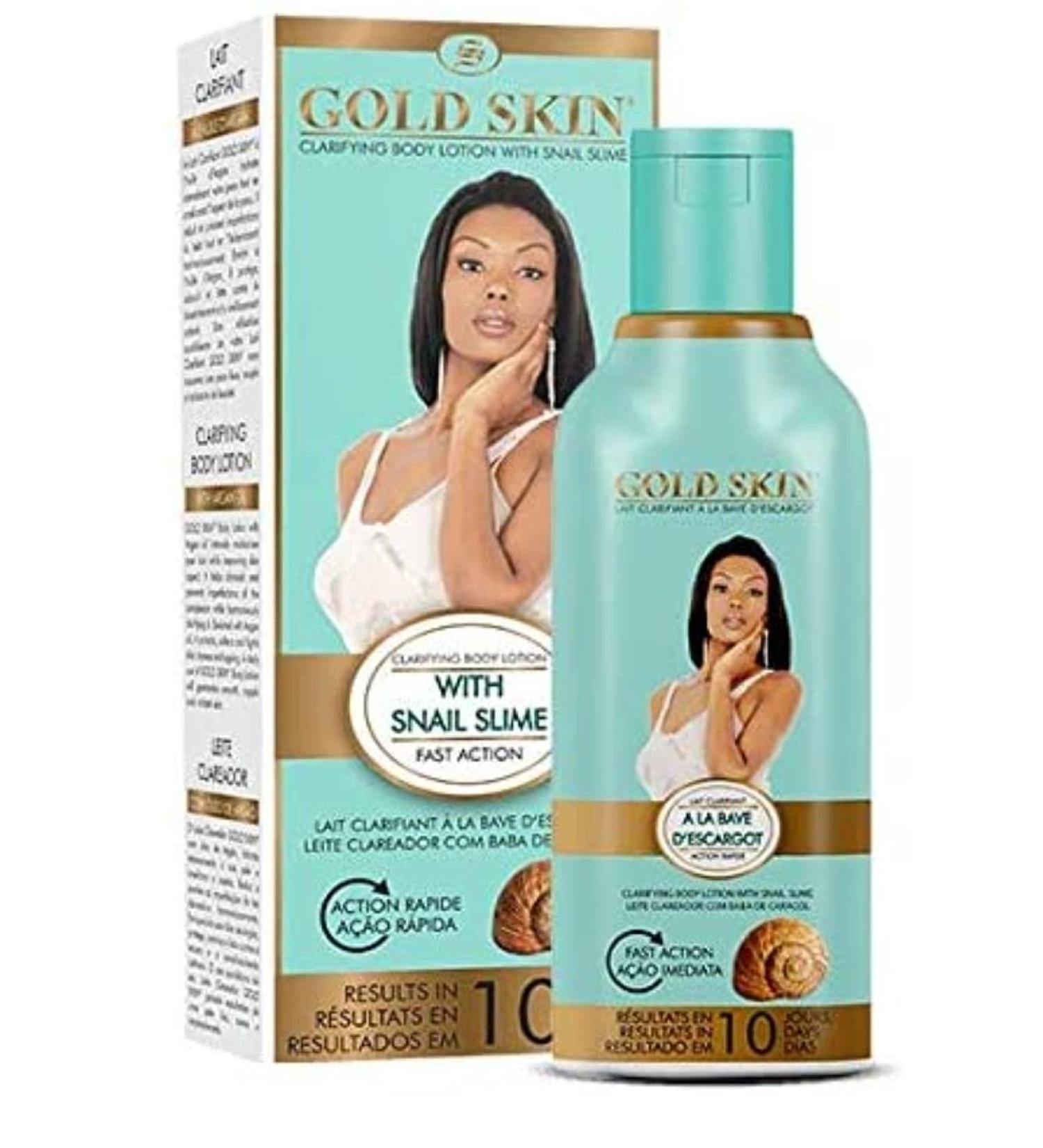 Gold Skin Clarifying Body Lotion with Snail Slime 250ml (Hydroquinone Free) - Buy Online on GoSupps.com