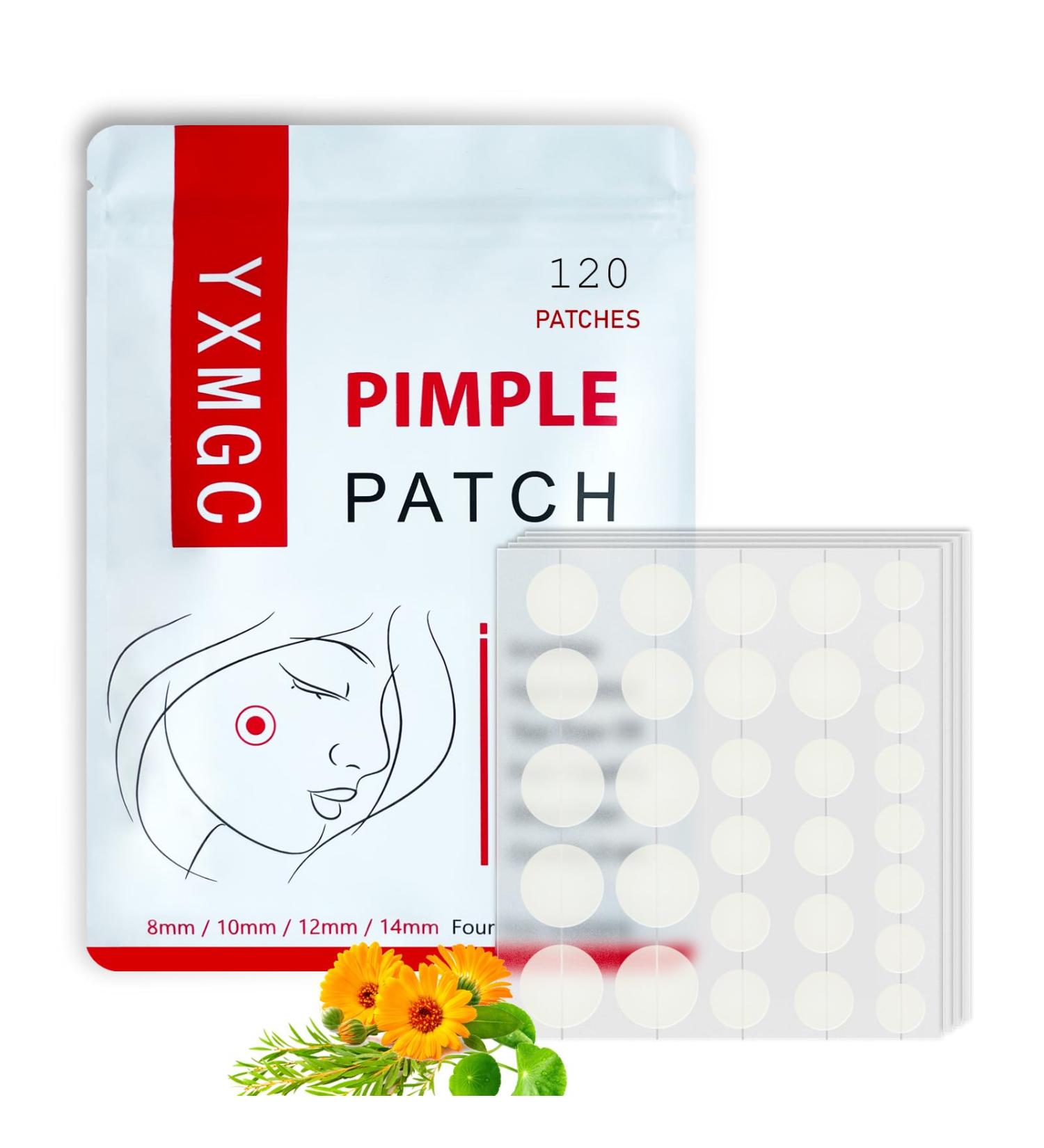 Acne Pimple Patch - 120 Hydrocolloid Patches with Tea Tree & Marigold Oil | Natural Treatment for Whiteheads Blackheads & Blemishes - Buy Online on GoSupps.com